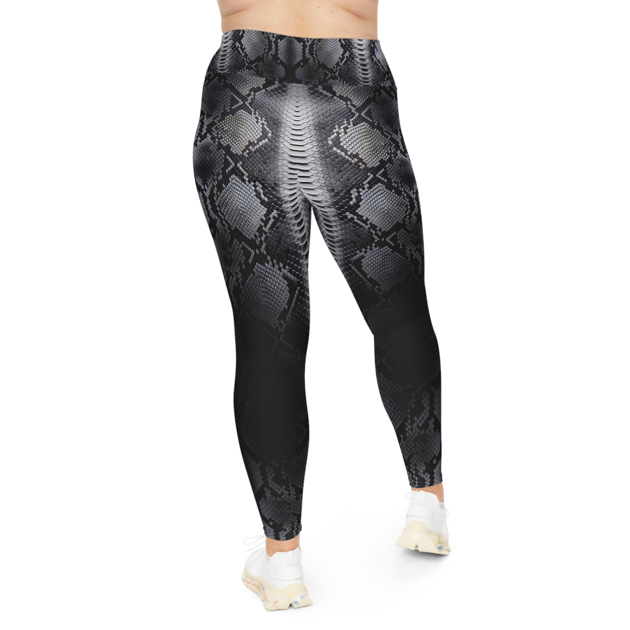 Plus Size Snake Print Leggings | Fashionable Comfort for Every Occasion - Angel Body