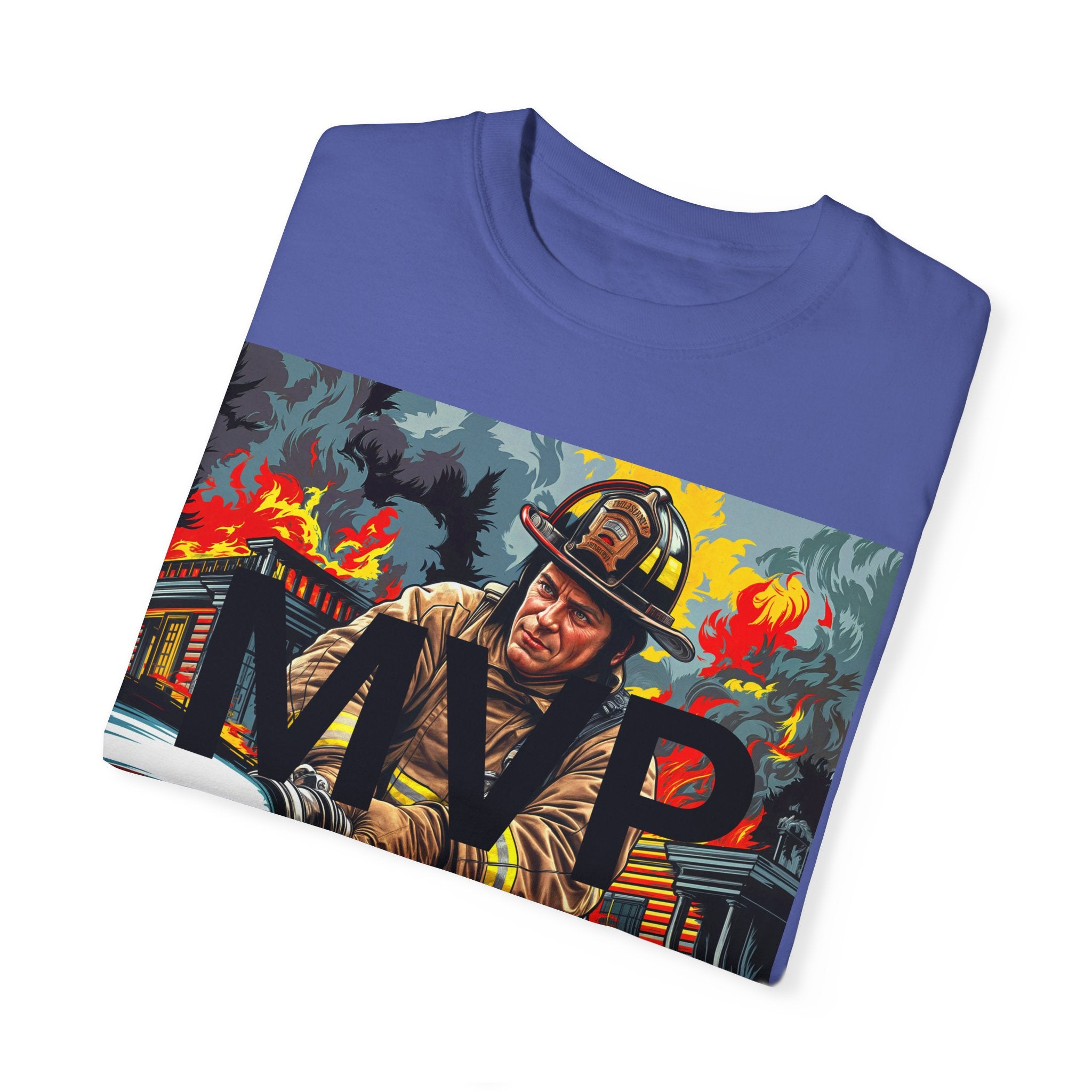 MVP Thank You Firefighter T-Shirt - Unisex Garment-Dyed Tee - Angel Body