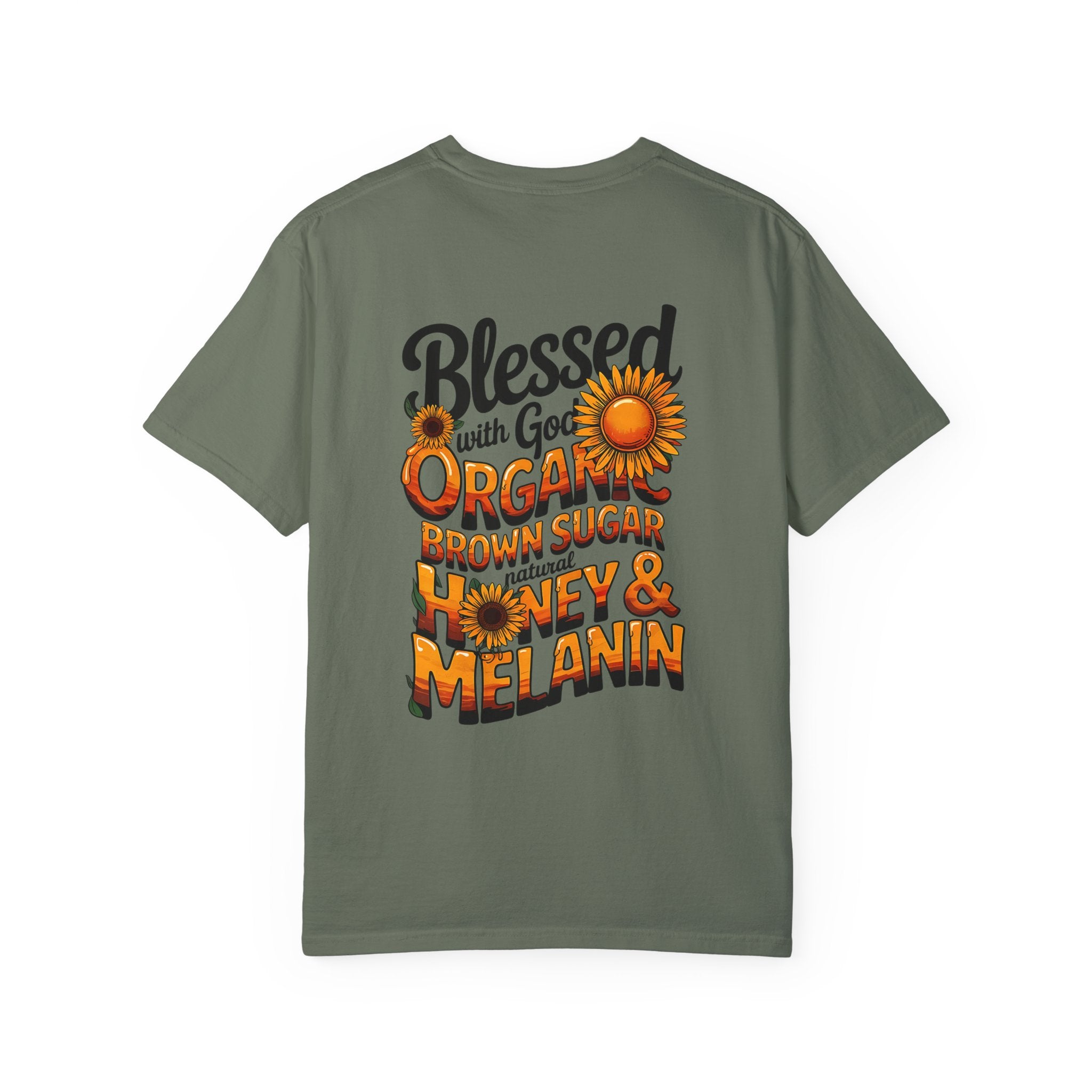 Blessed Organic Honey & Melanin T-Shirt for Positive Vibes
