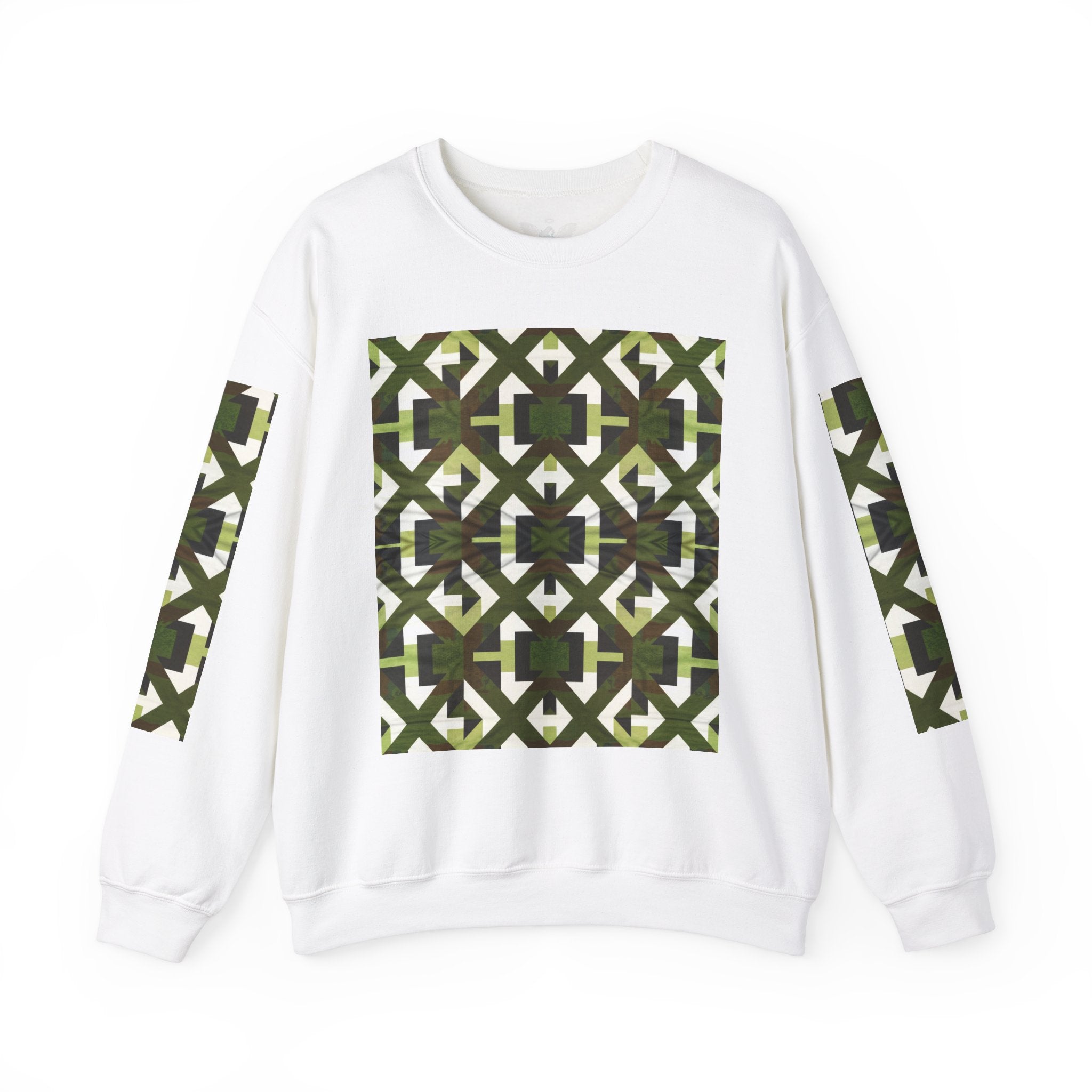 Unisex Camouflage Pattern Crewneck Sweatshirt – Cozy and Stylish Casual Wear - Angel Body