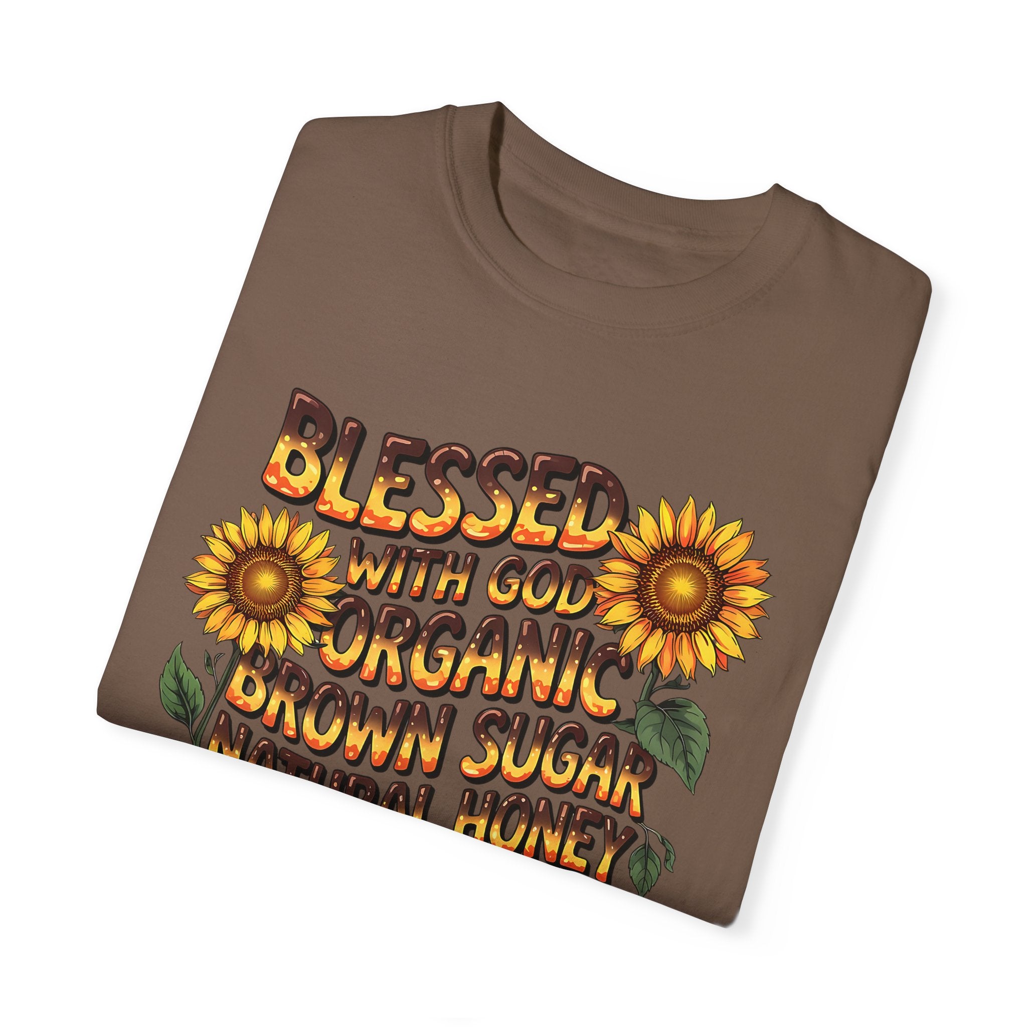 Blessed with God Sunflower T-Shirt - Organic & Melanin Vibe