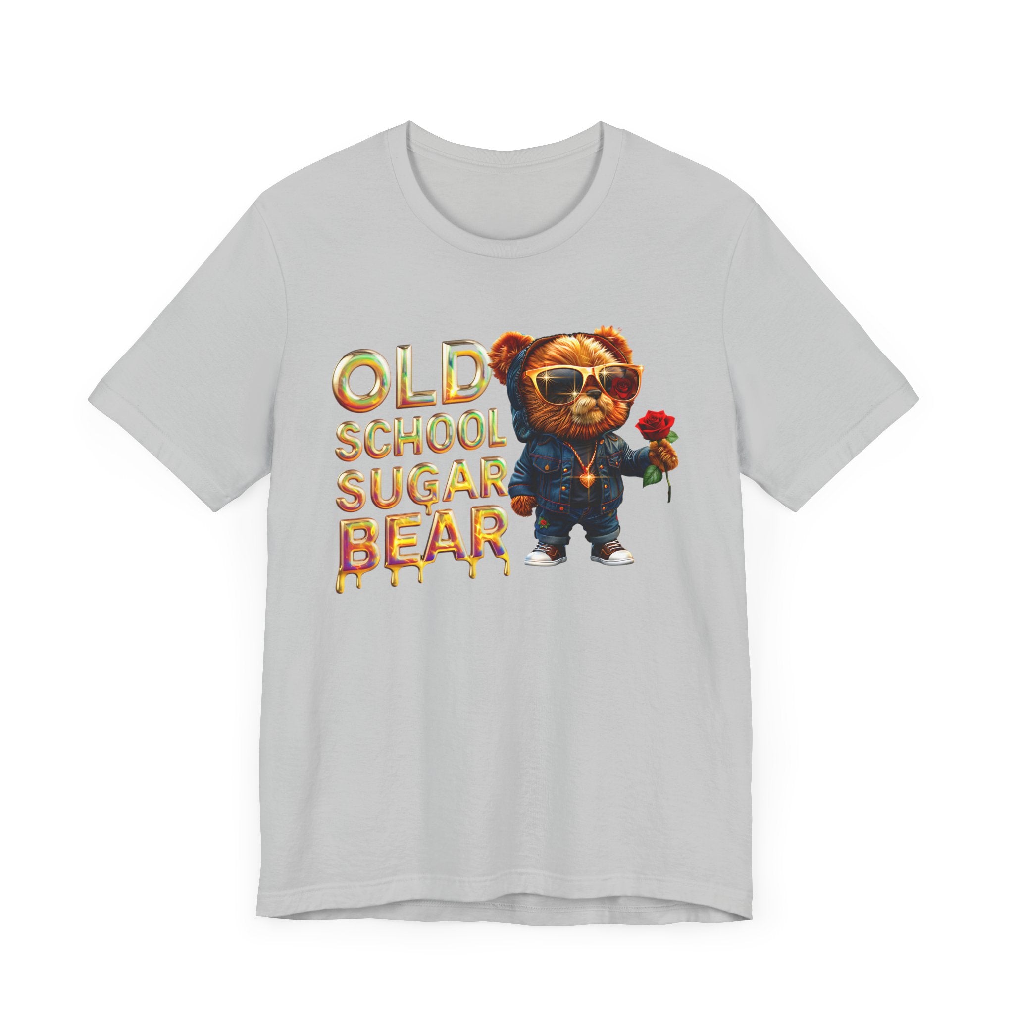 Unisex Jersey Short Sleeve Tee Old school sugar bear - Angel Body