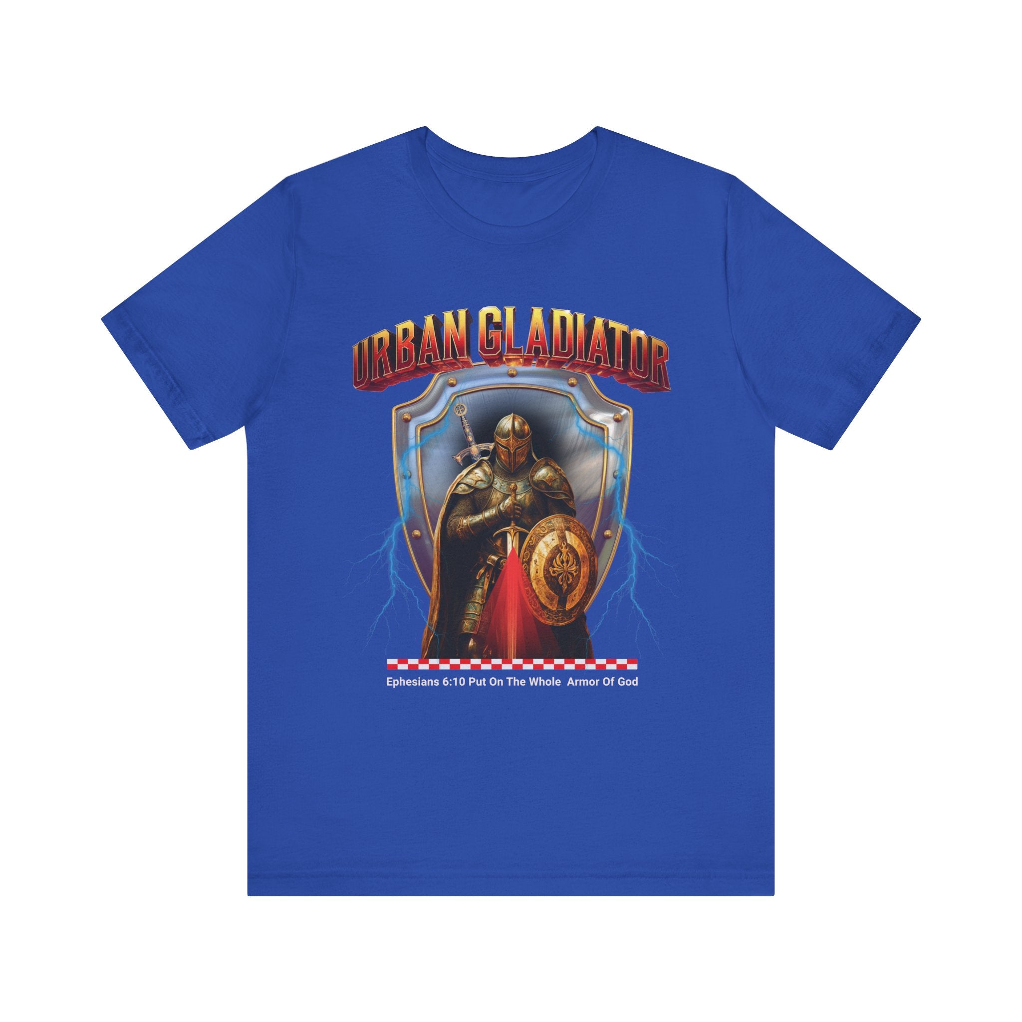 Unisex Jersey Short Sleeve Tee: Colorful Art Put on the whole Armored of God - Angel Body
