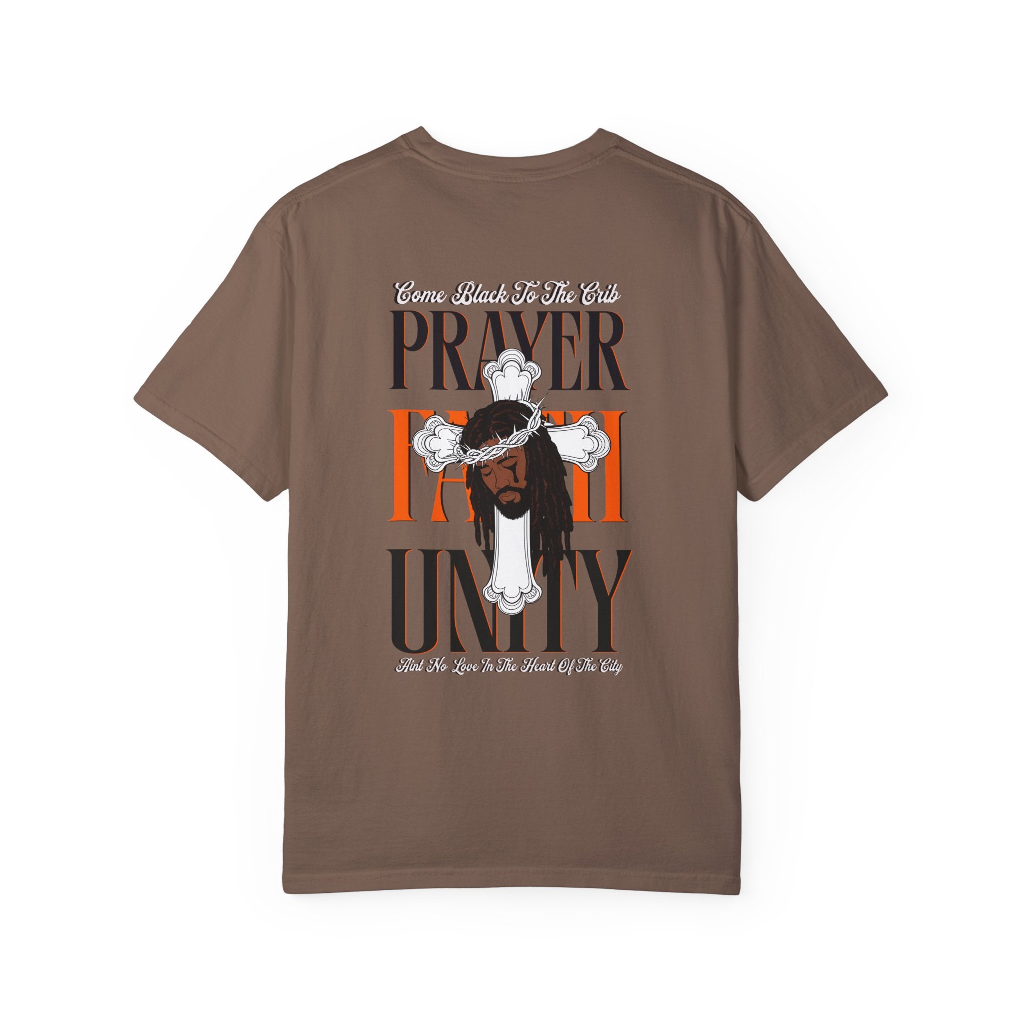 Unisex Garment-Dyed T-Shirt - Lovely Prayer & Unity Design - Angel Body