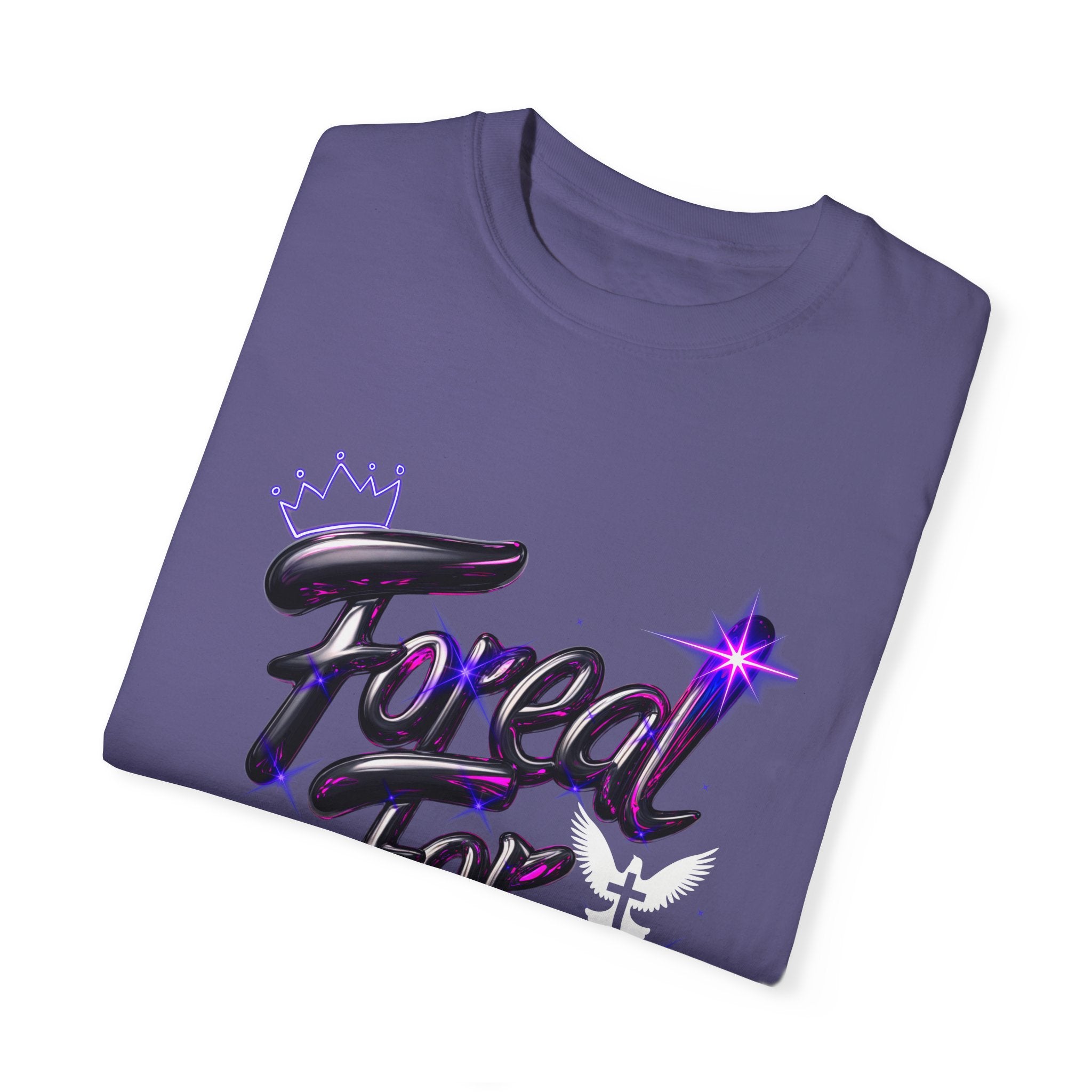 Unisex Garment-Dyed T-shirt - "For Real!" Stylish Statement Tee