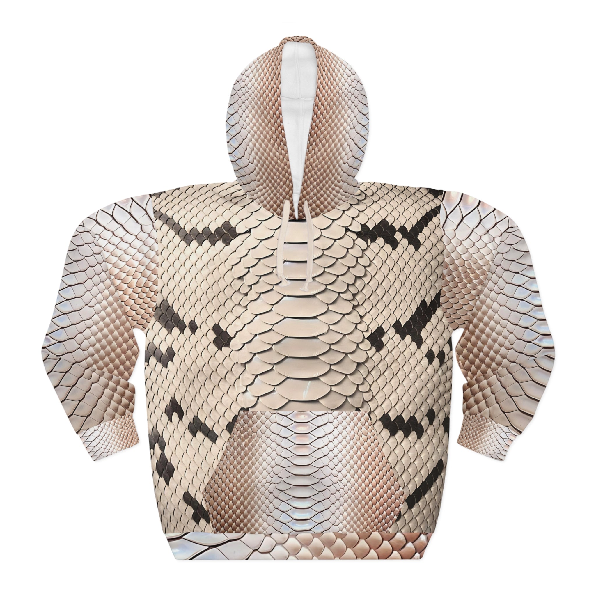 Sleek Snake Skin Unisex Pullover Hoodie - Trendy Fashion Statement - Angel Body