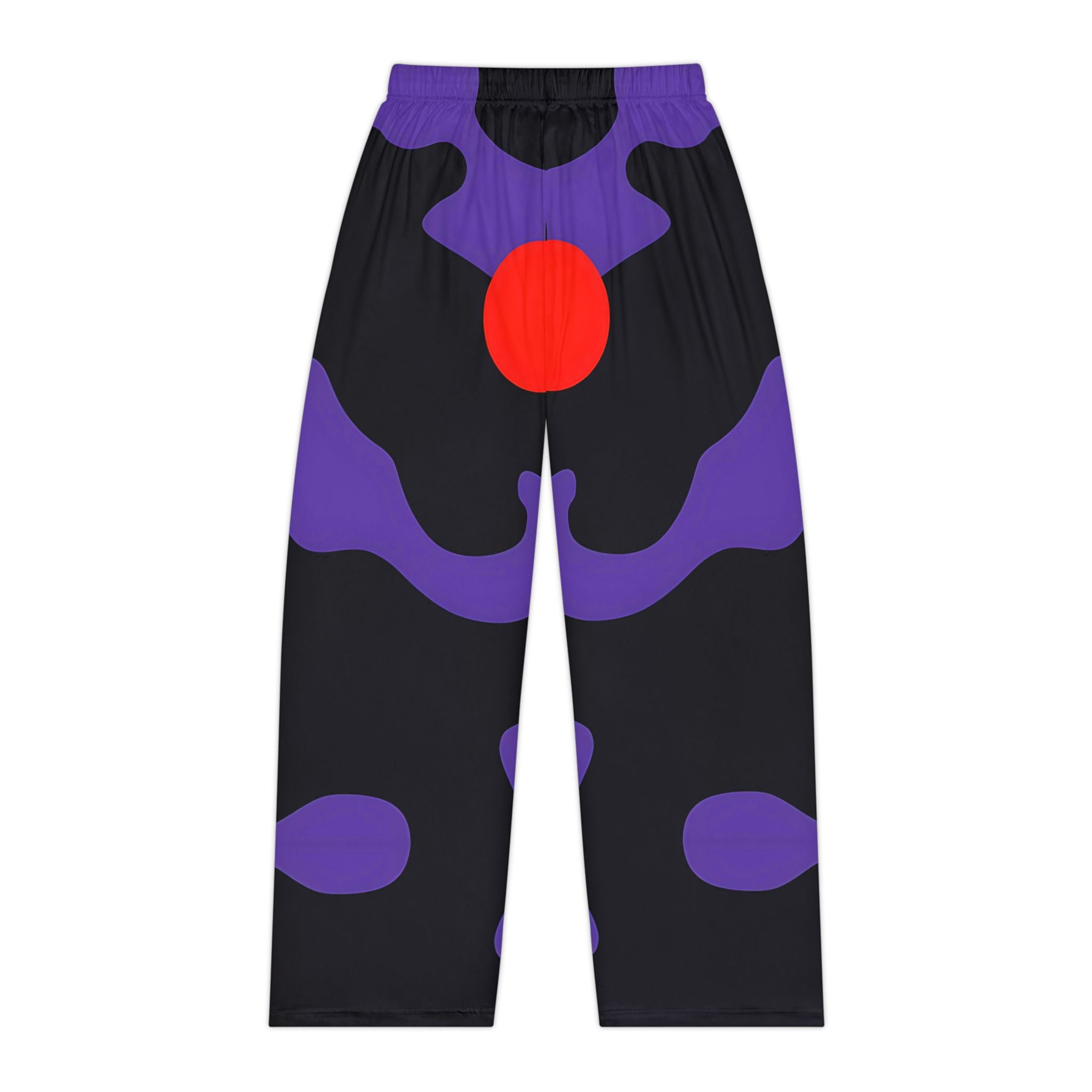 Trendy Women's Pajama Pants with Bold Purple and Black Design - Perfect for Cozy Nights - Angel Body