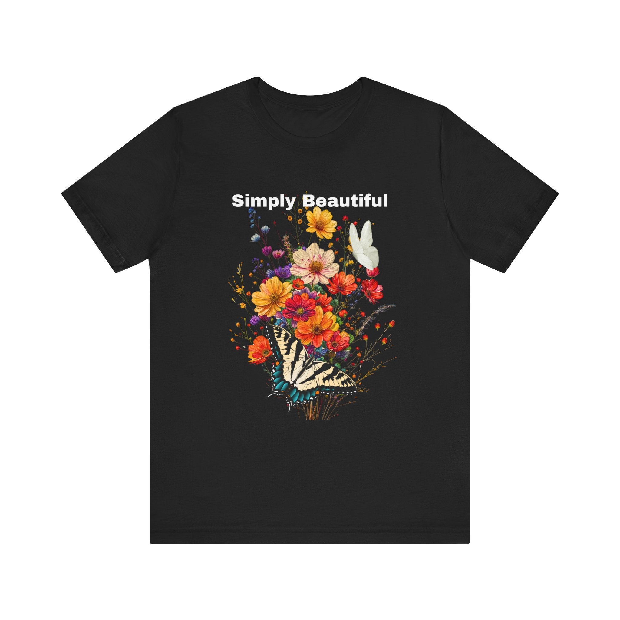 Unisex Jersey Short Sleeve Tee That Says Simply Beautiful - Angel Body
