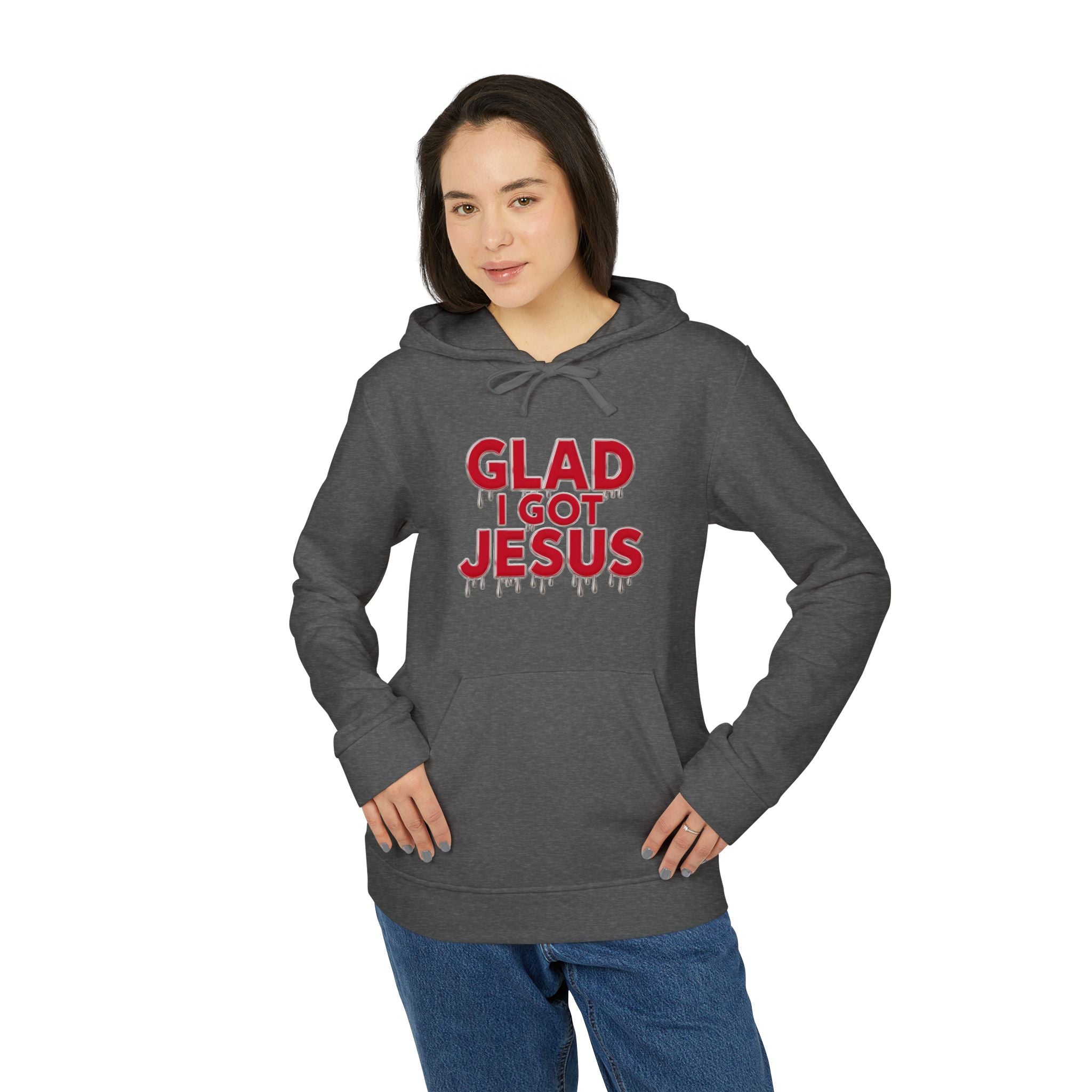 adidas Unisex Fleece Hoodie - Angel Body