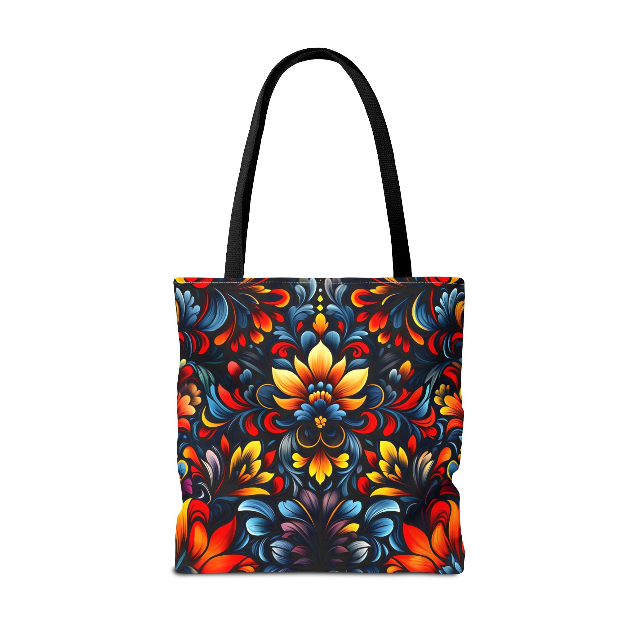 Vibrant Floral Tote Bag - Colorful Pattern for Everyday Use - Angel Body