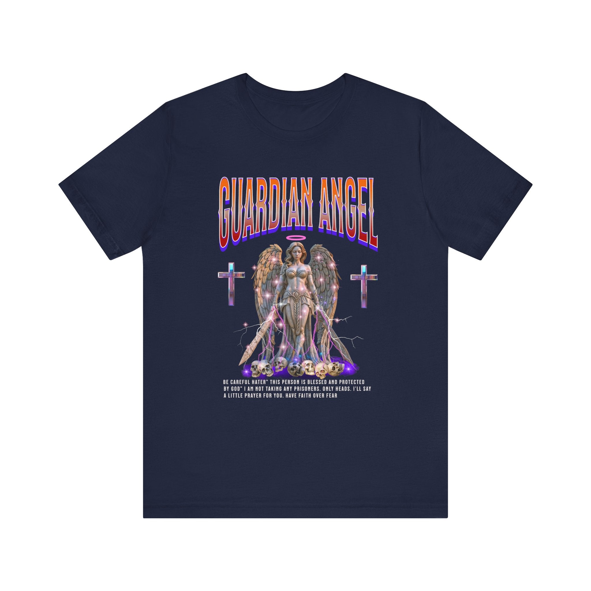 Unisex Jersey Short Sleeve Tee: Guardian Angel Spiritual Warrior and Protector of Blessed Soul's - Angel Body