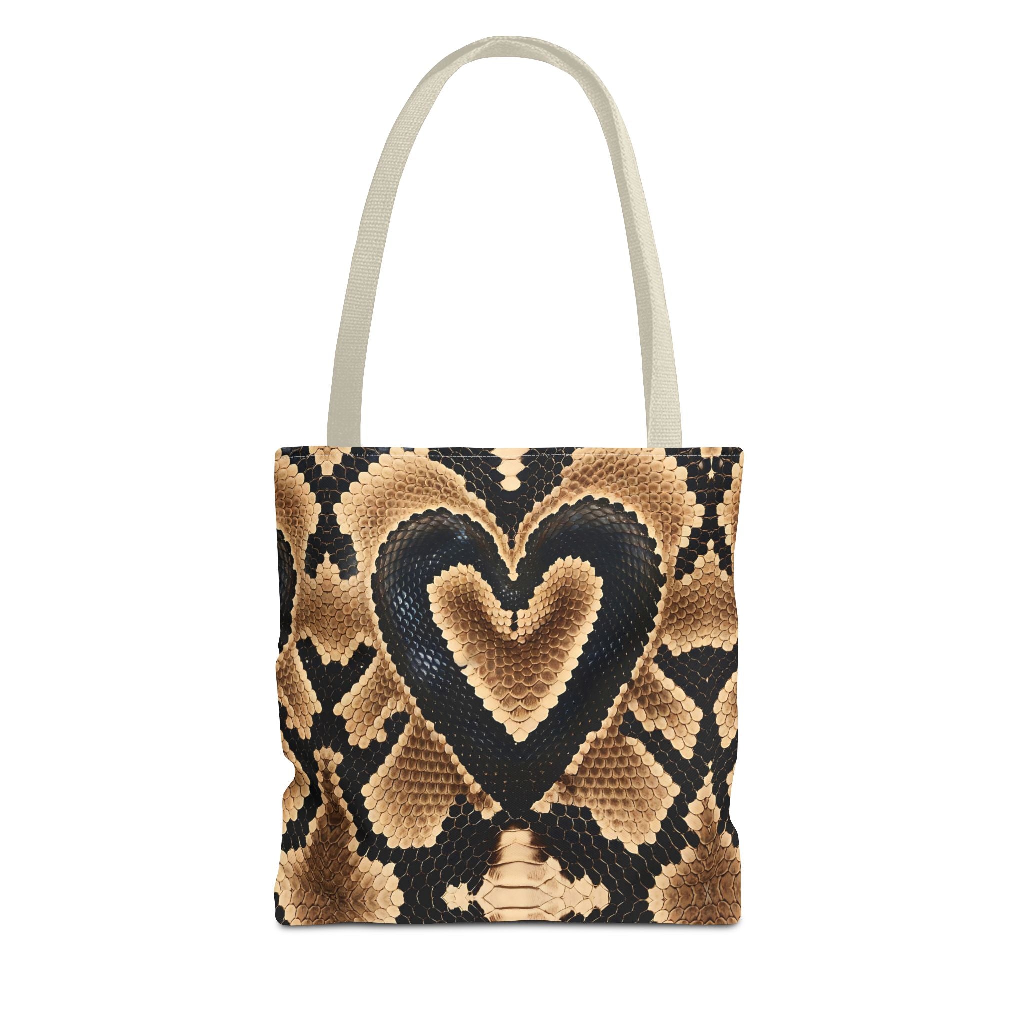 Heart Snake Print Tote Bag - Stylish and Unique for Everyday Use - Angel Body