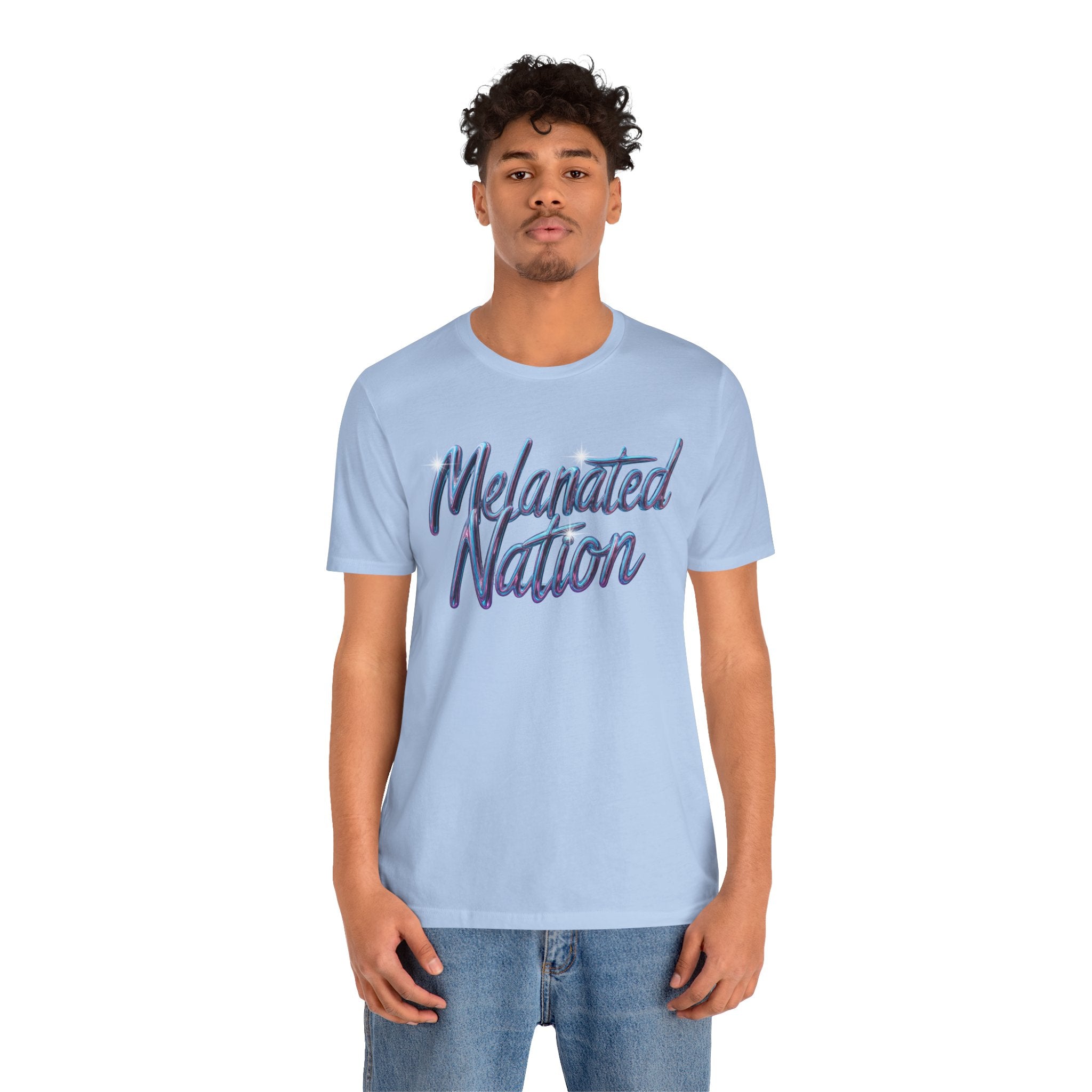 Unisex Jersey Short Sleeve Tee Melanated Nation - Angel Body