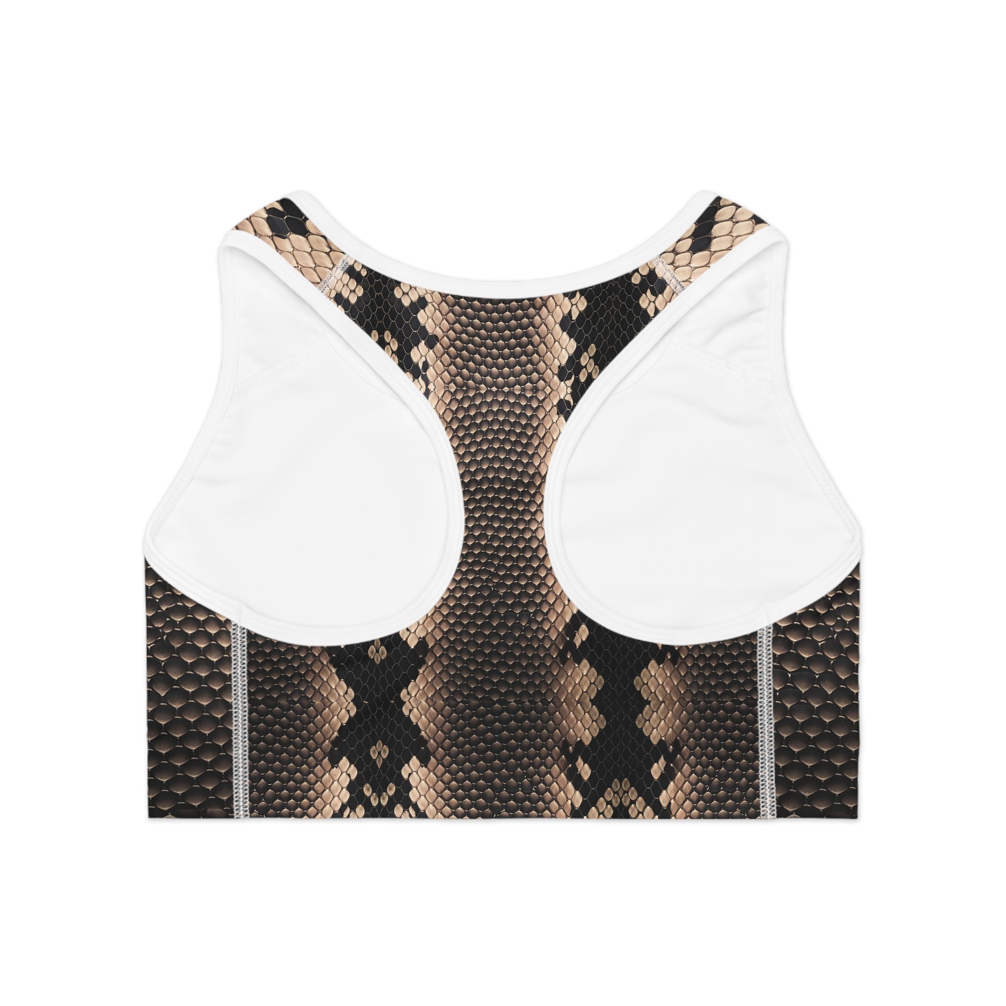 Stylish Python Print Sports Bra for Active Women - Angel Body