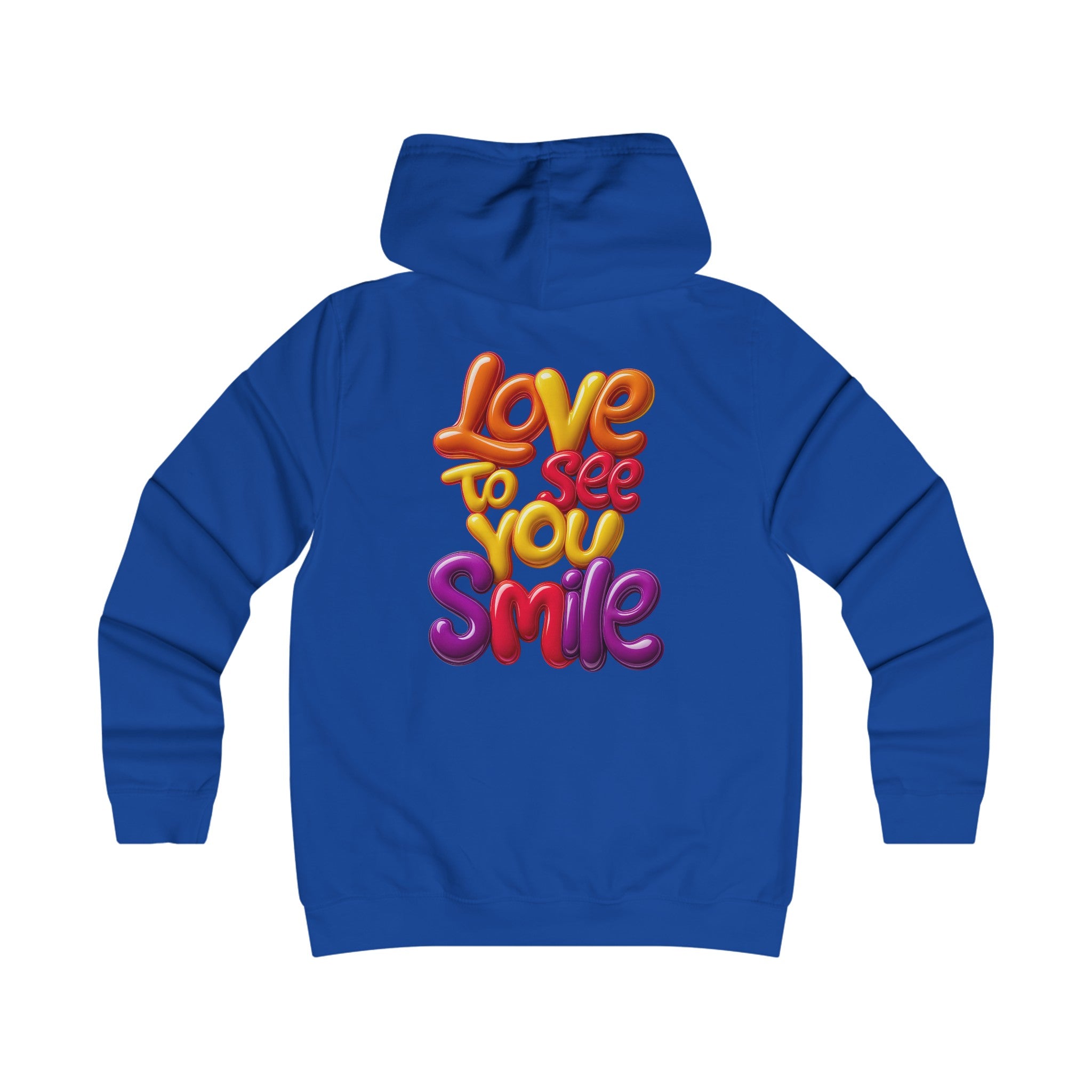 Girlie College Hoodie: 3D. Love to see you smile - Angel Body