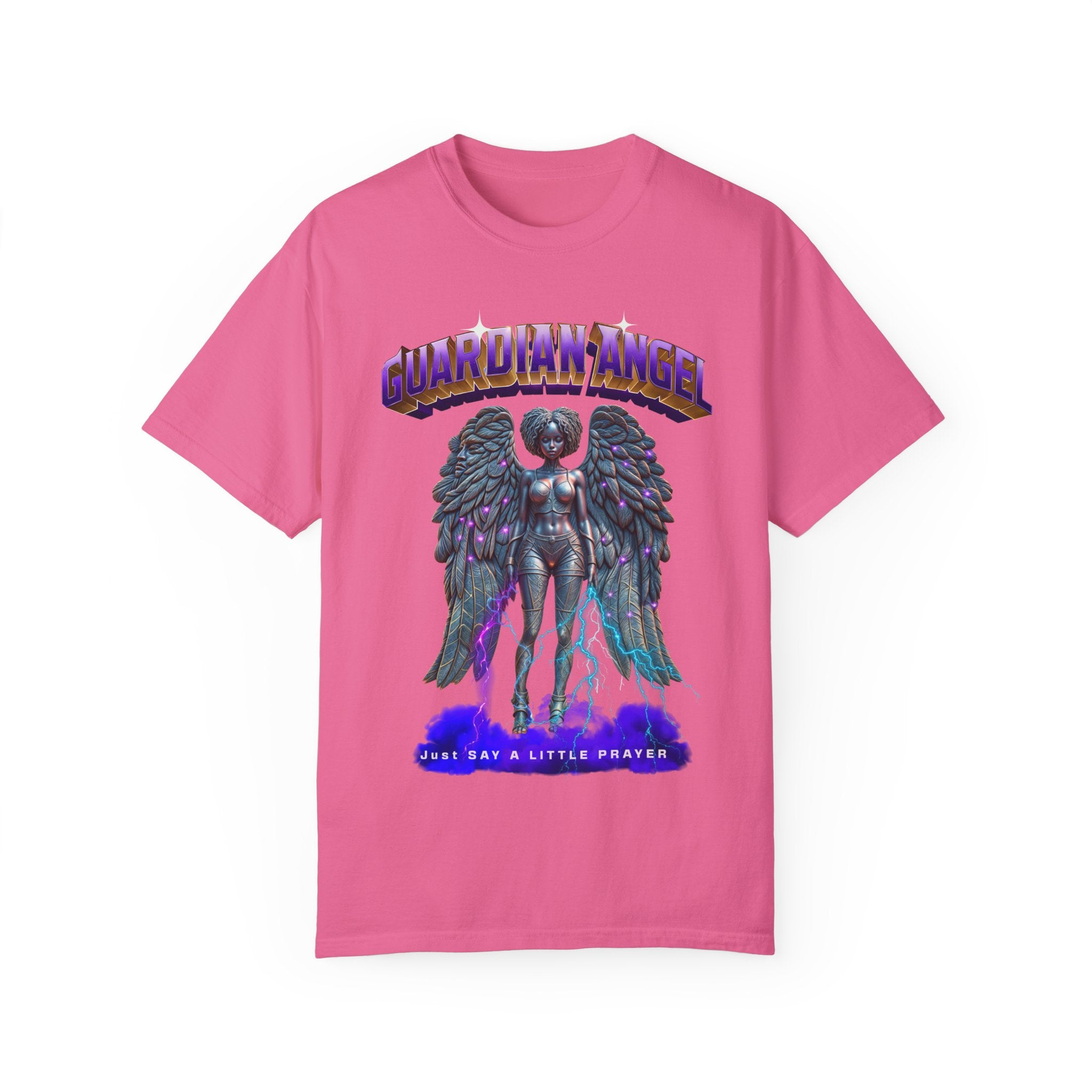 Unisex Garment-Dyed T-shirt With the title Guardian Angel - Angel Body