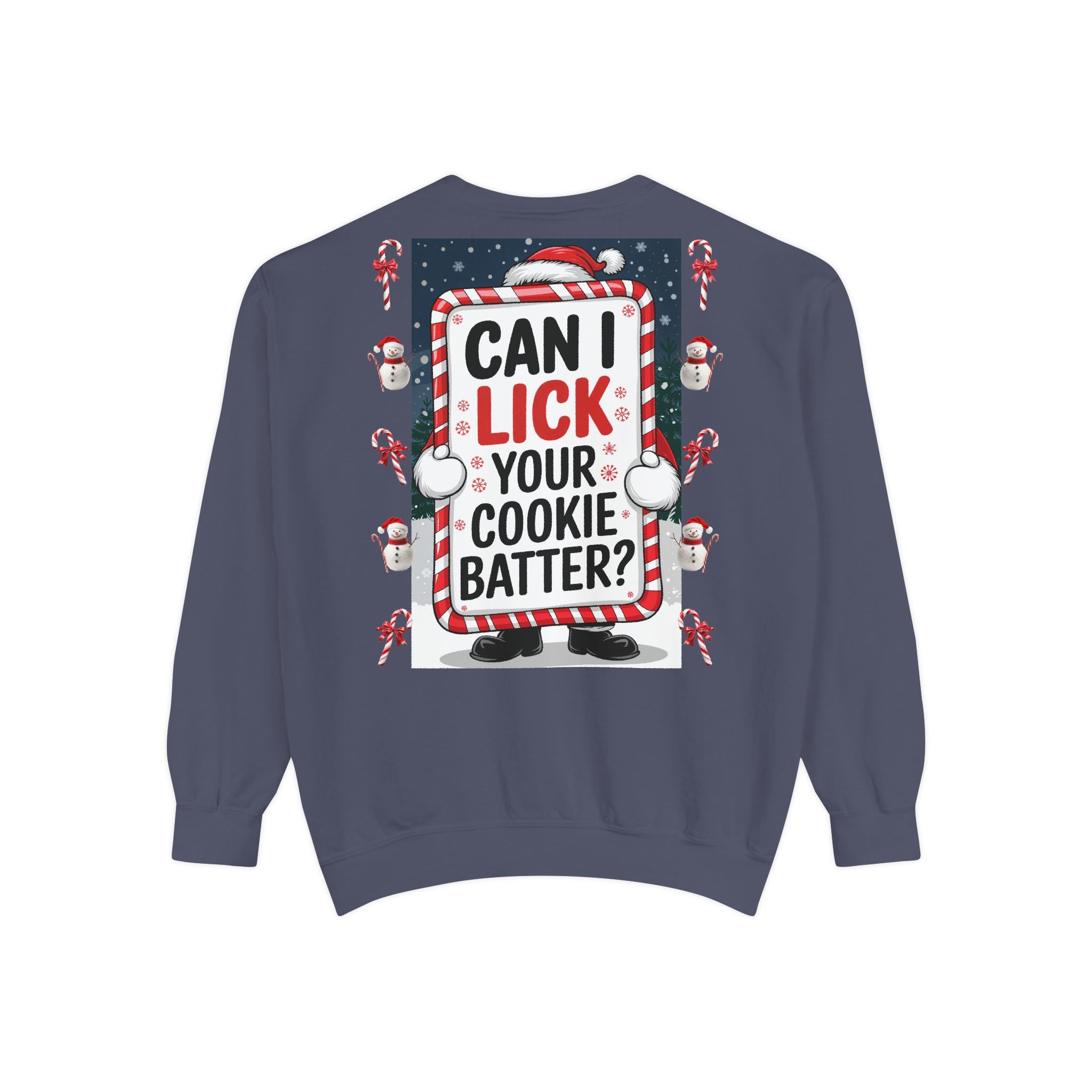 Funny Holiday Cookie Batter Sweatshirt - Unisex Christmas Sweatshirt - Angel Body