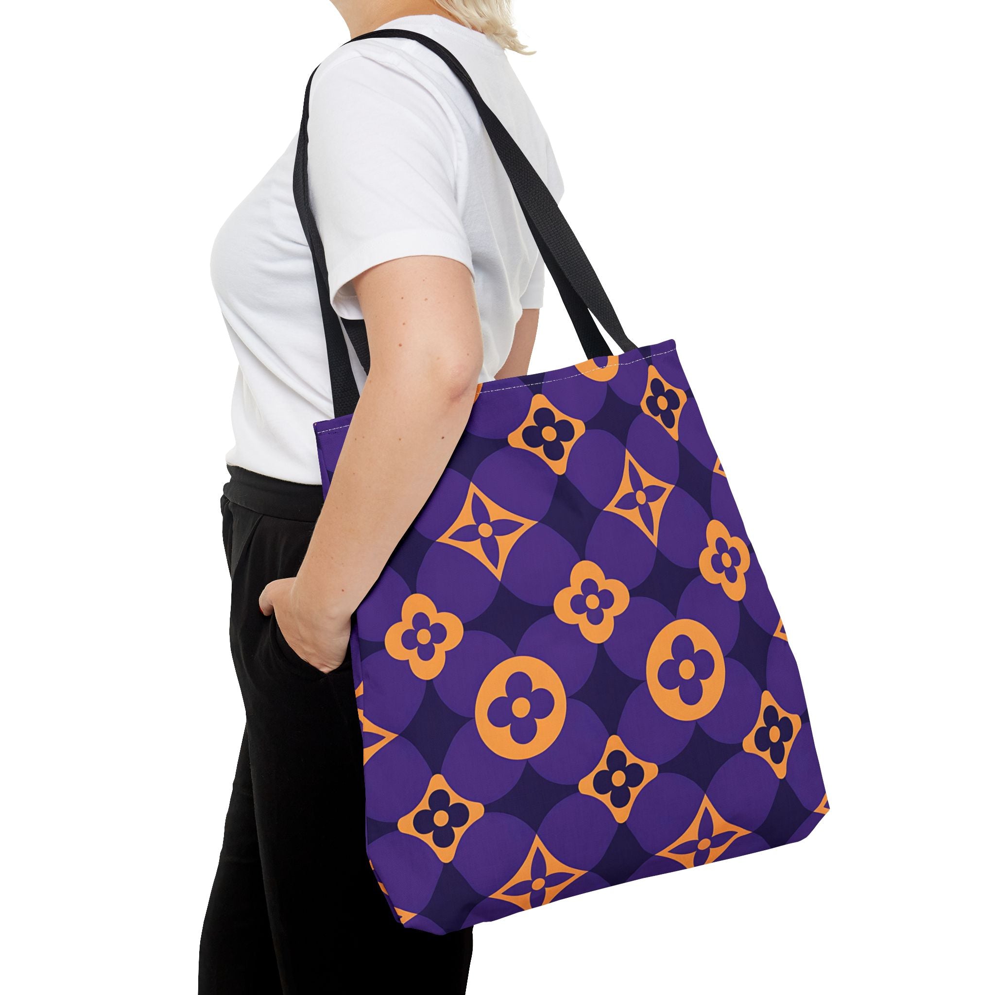 Colorful Floral Pattern Tote Bag - Stylish & Versatile Everyday Bag - Angel Body