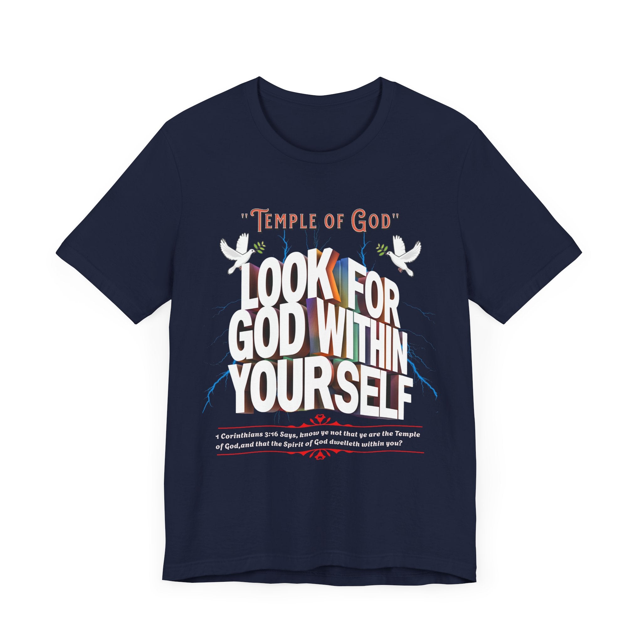 Unisex Jersey Short Sleeve Tee: Temple of God - Angel Body