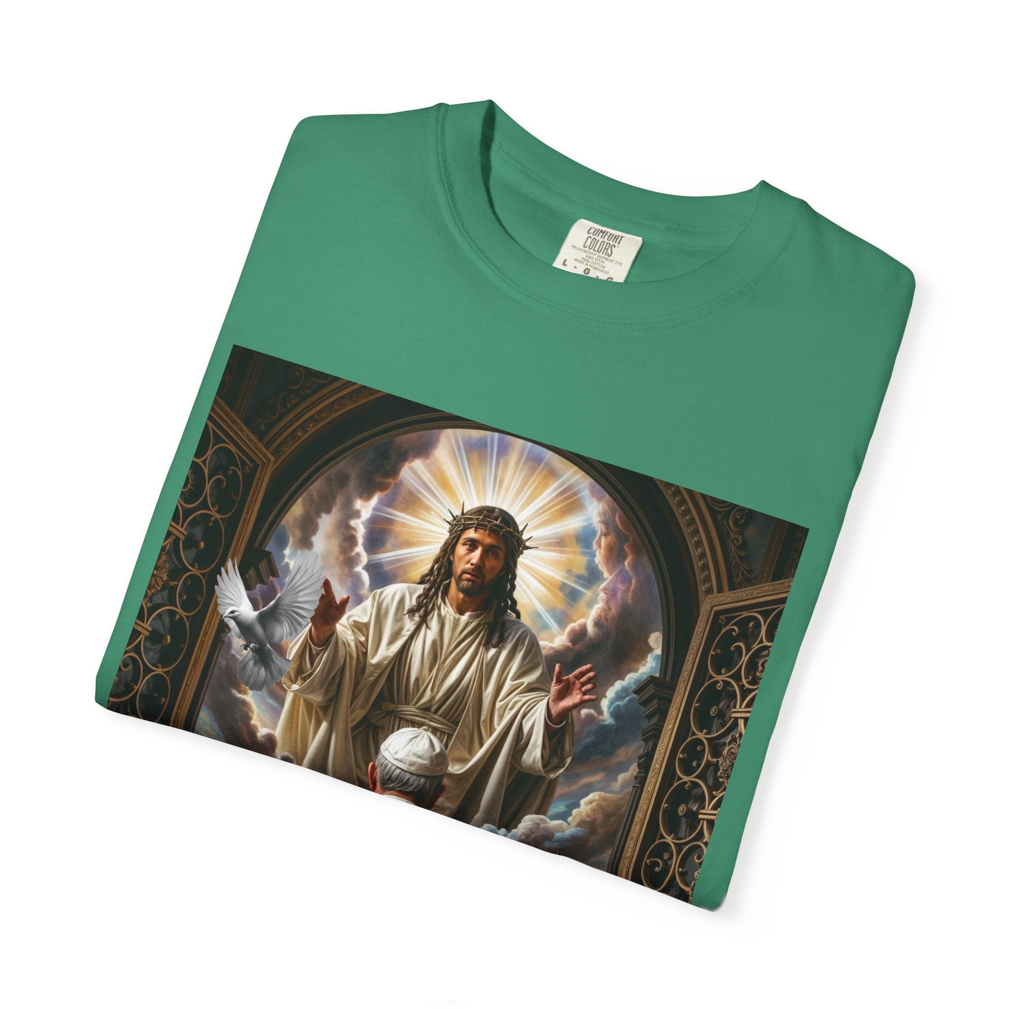 Religious Inspiration T-shirt - Jesus and Pope - Angel Body