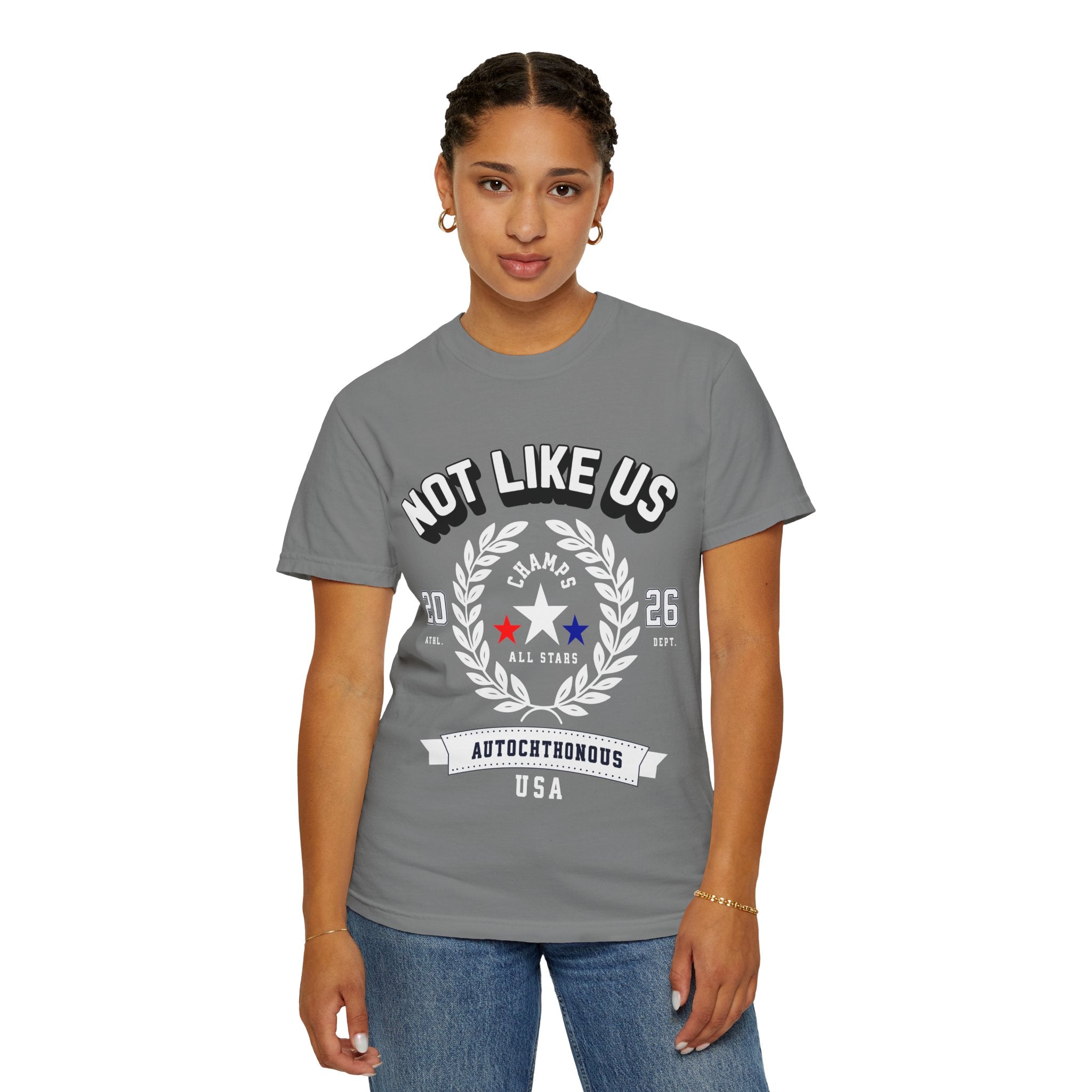 Autochthonous All Stars Unisex Garment-Dyed T-Shirt - Sports Inspired Tee for Casual Days - Angel Body