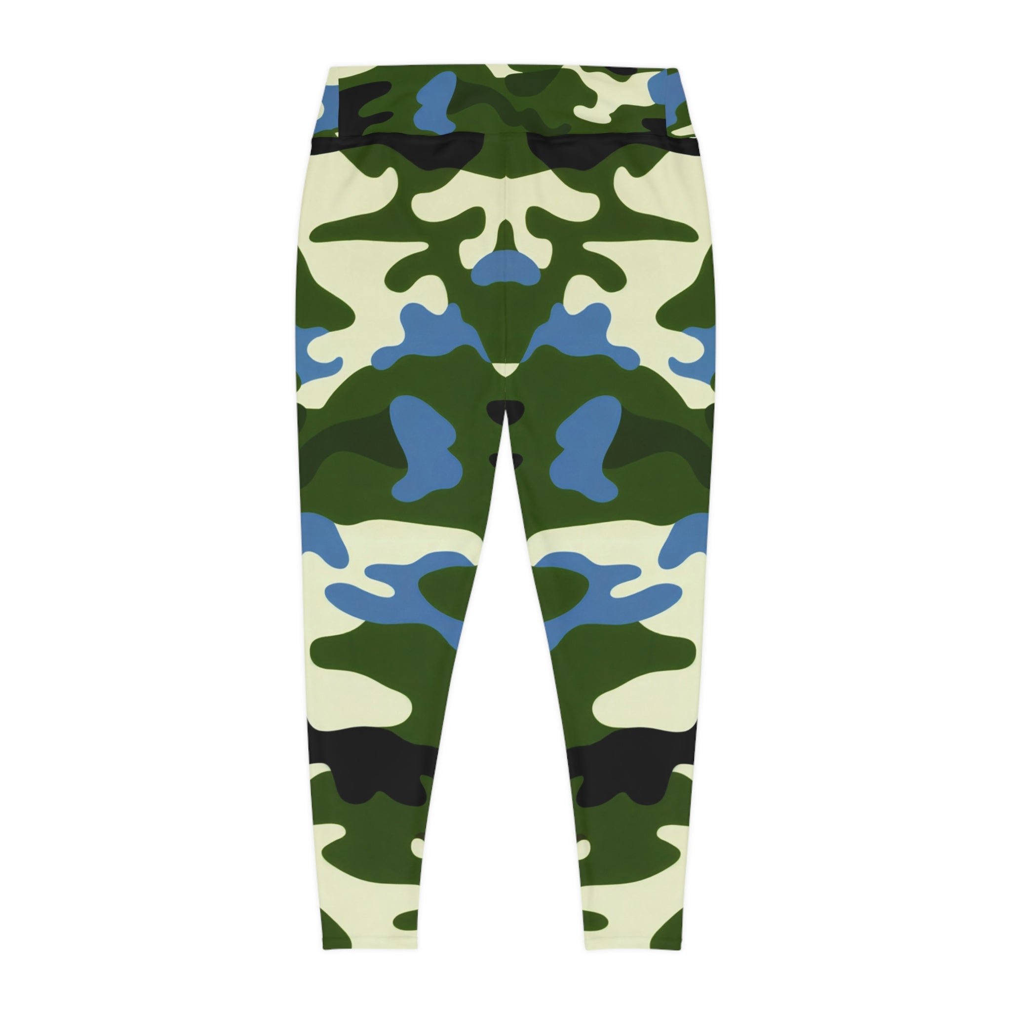 Comfortable Plus Size Camo Leggings for Active Lifestyle - Angel Body