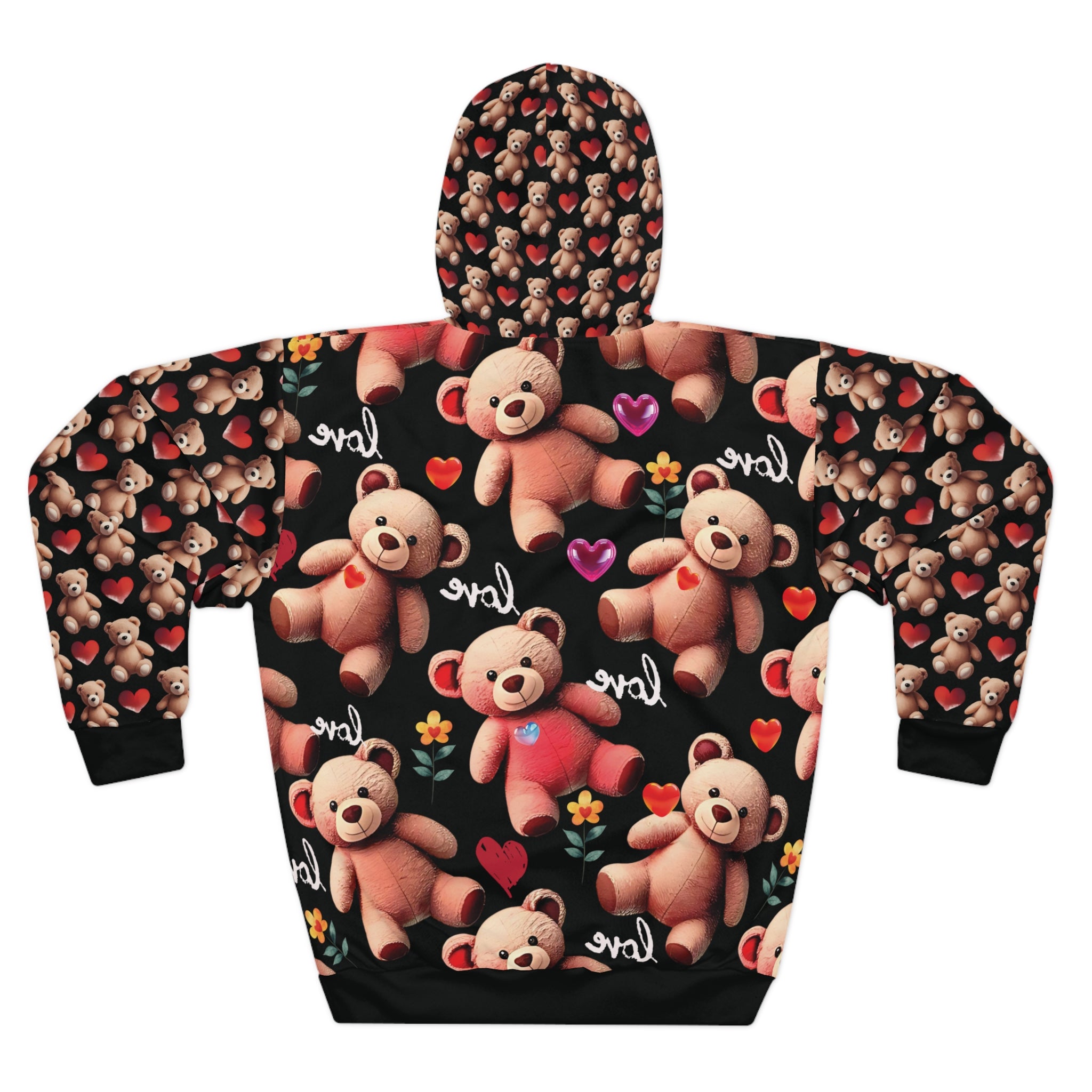 Cozy Love Teddy Bear Hoodie - Heartfelt Unisex Pullover for Comfort and Warmth - Angel Body
