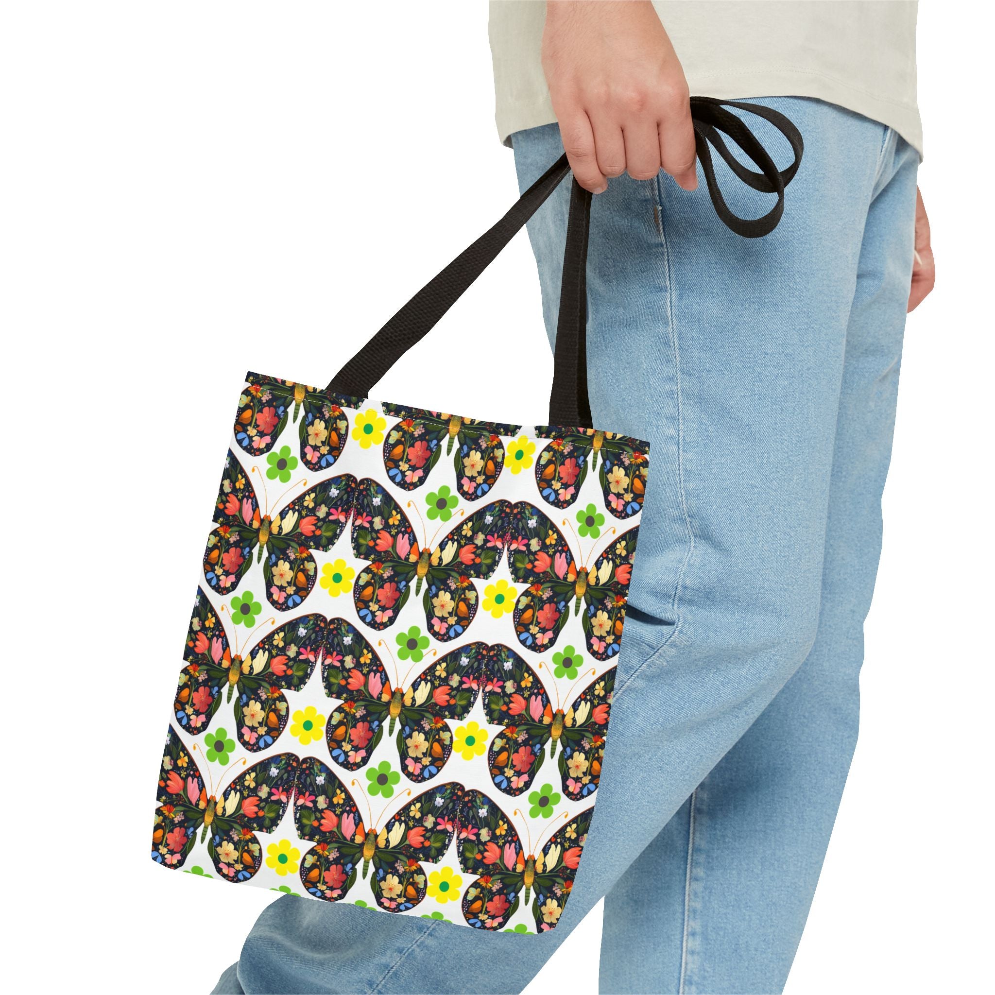 Floral Butterfly Tote Bag - Perfect for Spring Outings and Everyday Use - Angel Body