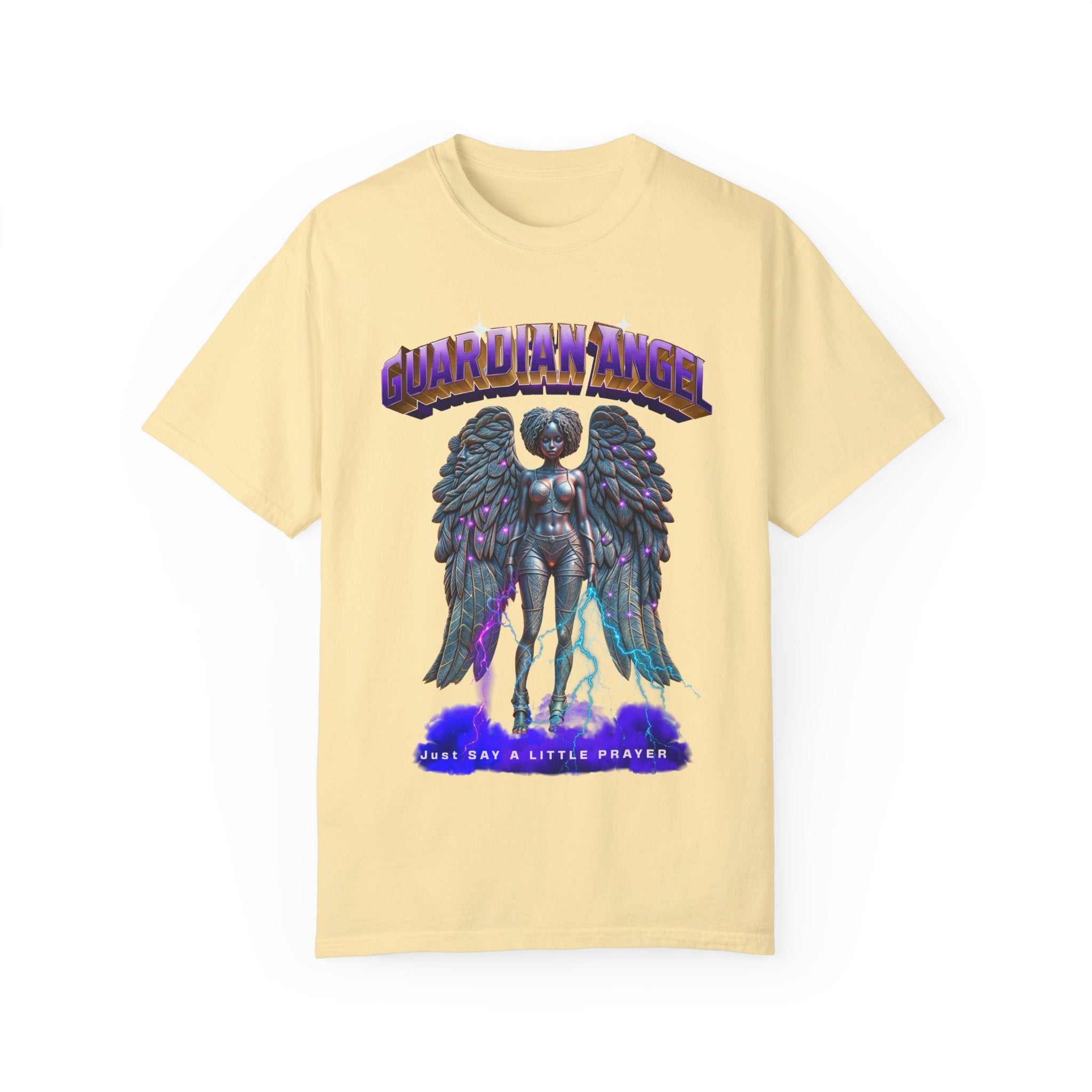 Unisex Garment-Dyed T-shirt With the title Guardian Angel - Angel Body