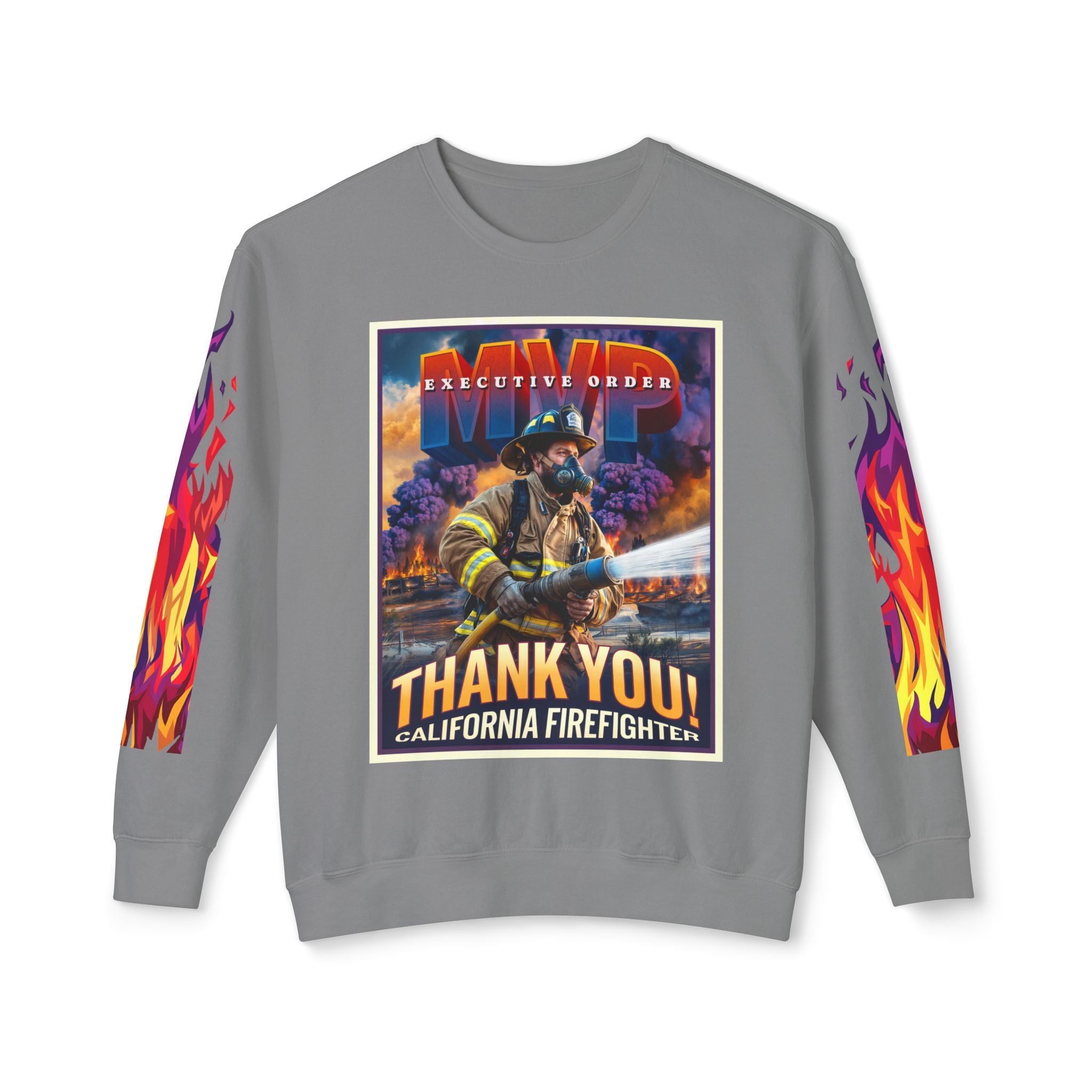 California Firefighter Crewneck Sweatshirt - Angel Body