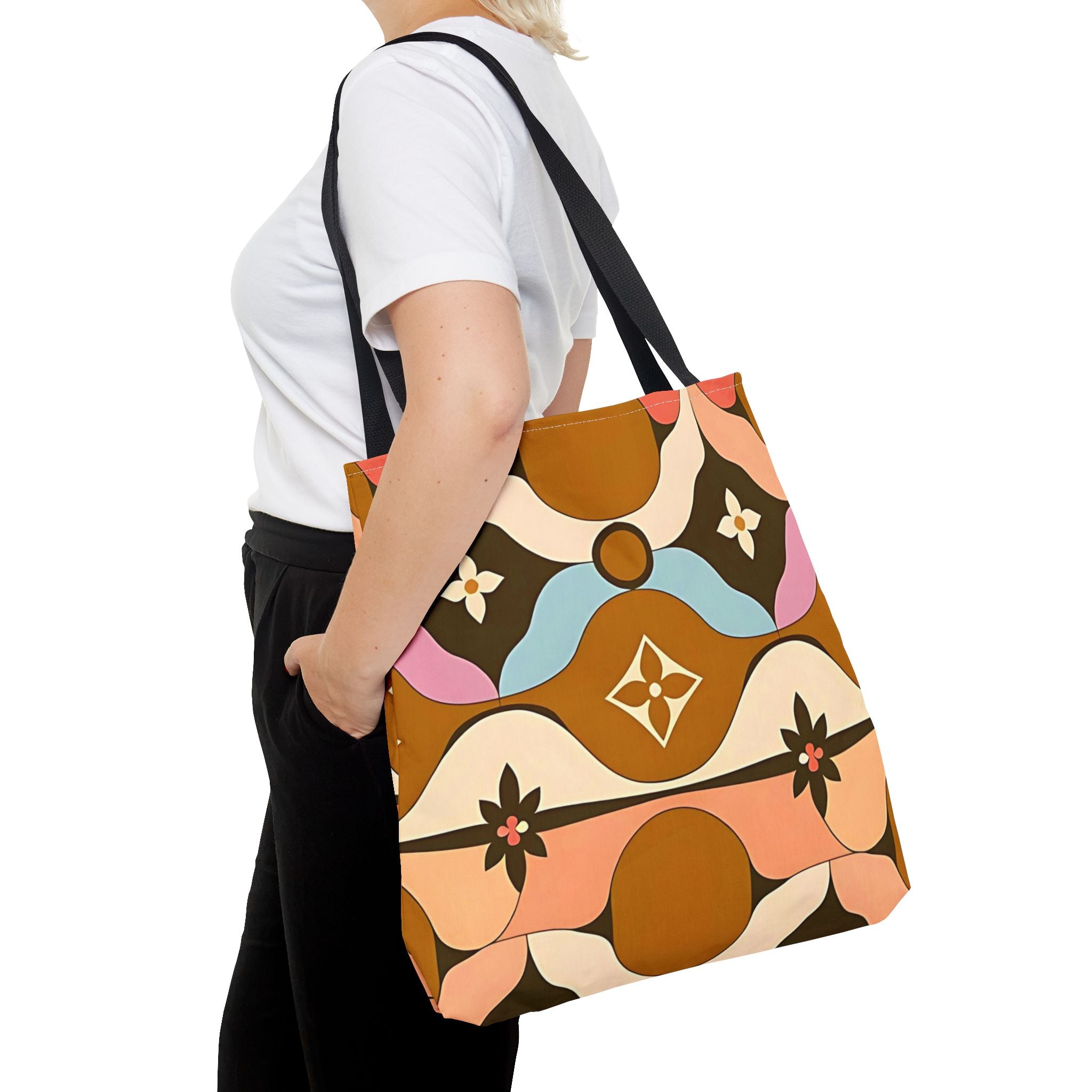 Boho Chic Tote Bag - Colorful Floral Design for Everyday Use - Angel Body