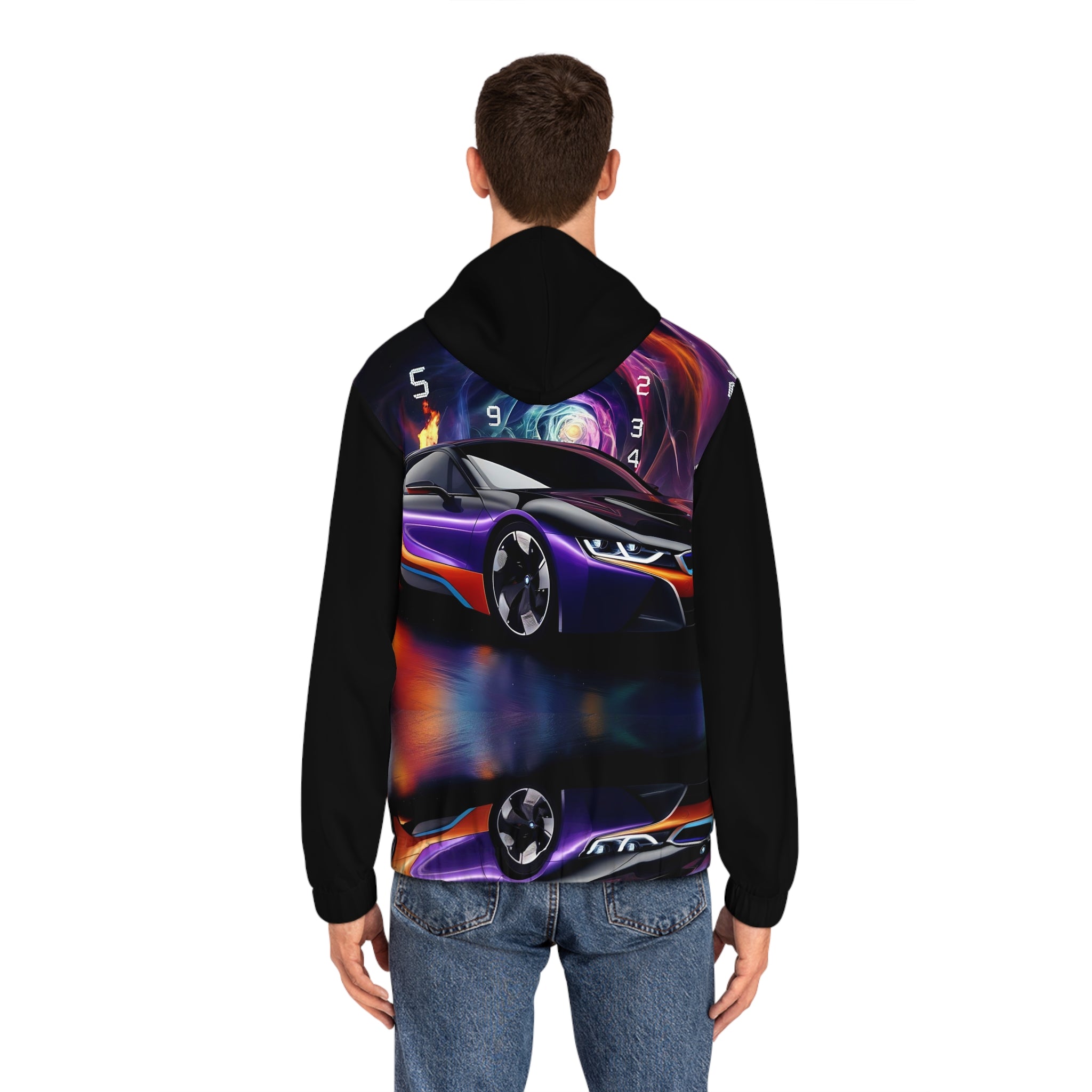 Men's Futuristic Seed Racer Car Hoodie - Angel Body