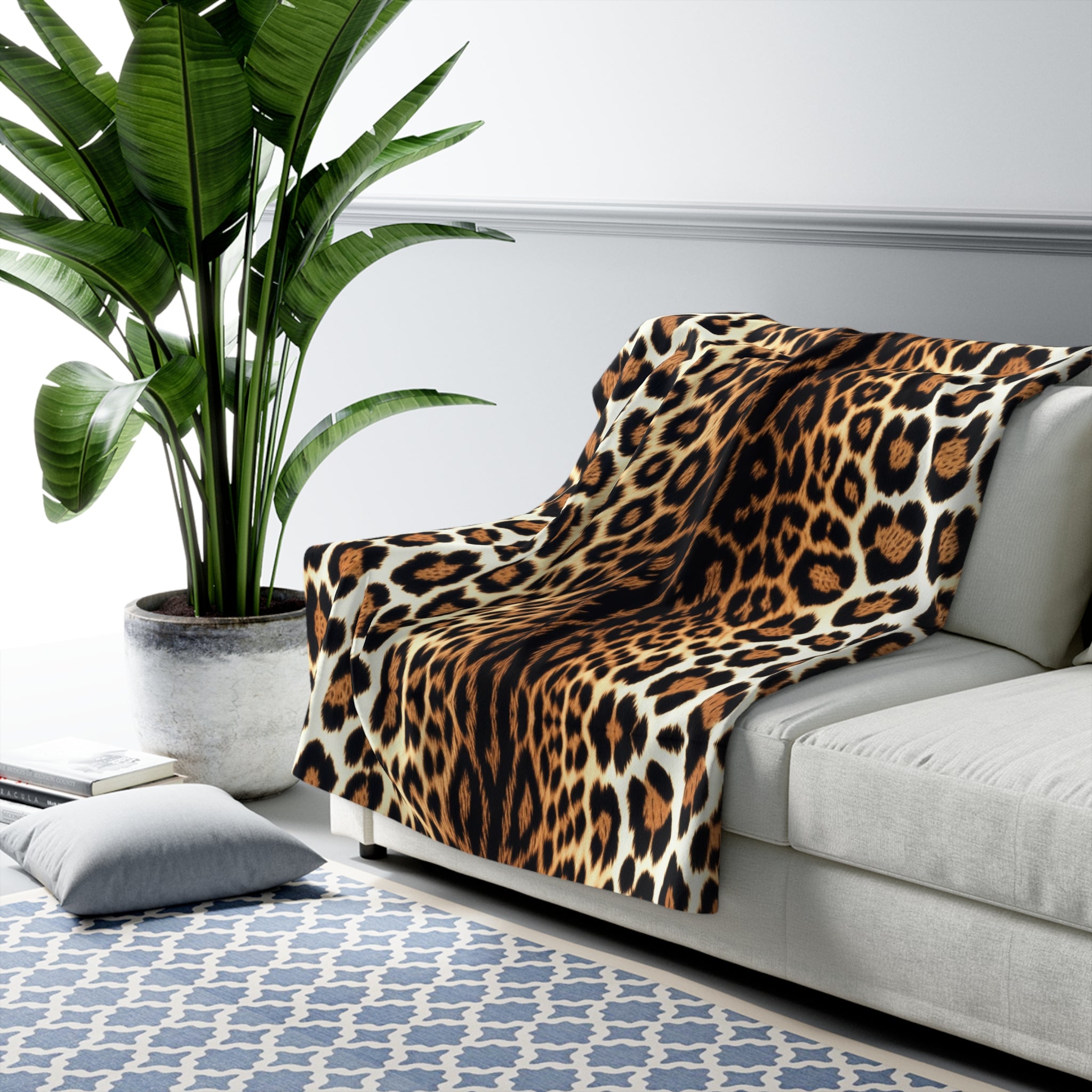 Leopard Sherpa Blanket - Angel Body