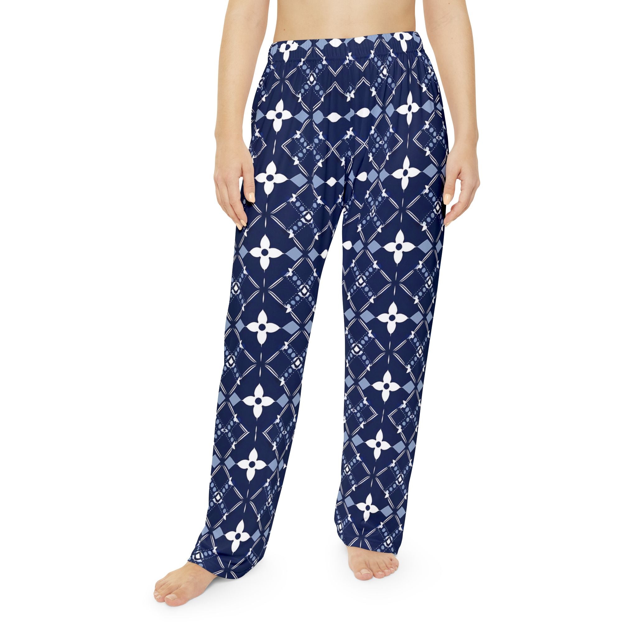 Cozy Floral Pattern Women's Pajama Pants - Perfect for Relaxation & Sleep - Angel Body