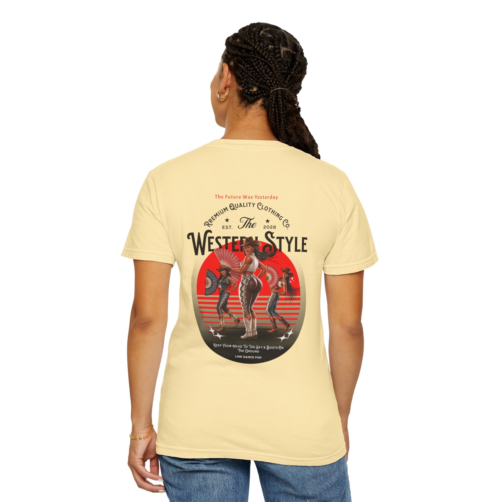 Vintage Western Style T-Shirt - Unisex Graphic Tee for Country Lovers - Angel Body
