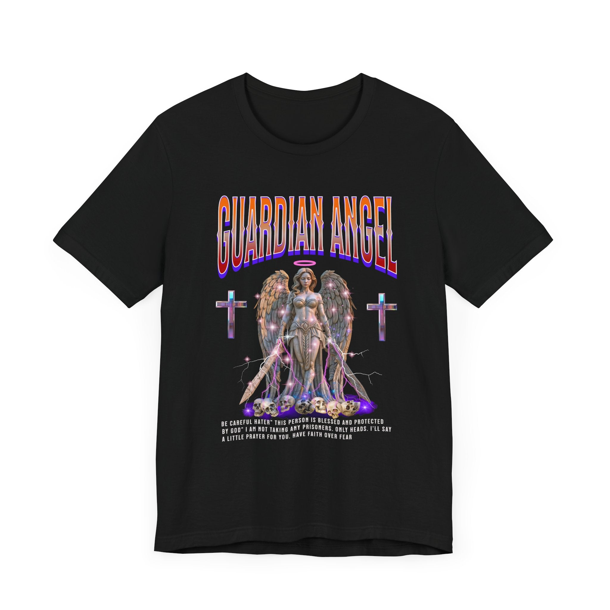 Unisex Jersey Short Sleeve Tee: Guardian Angel Spiritual Warrior and Protector of Blessed Soul's - Angel Body