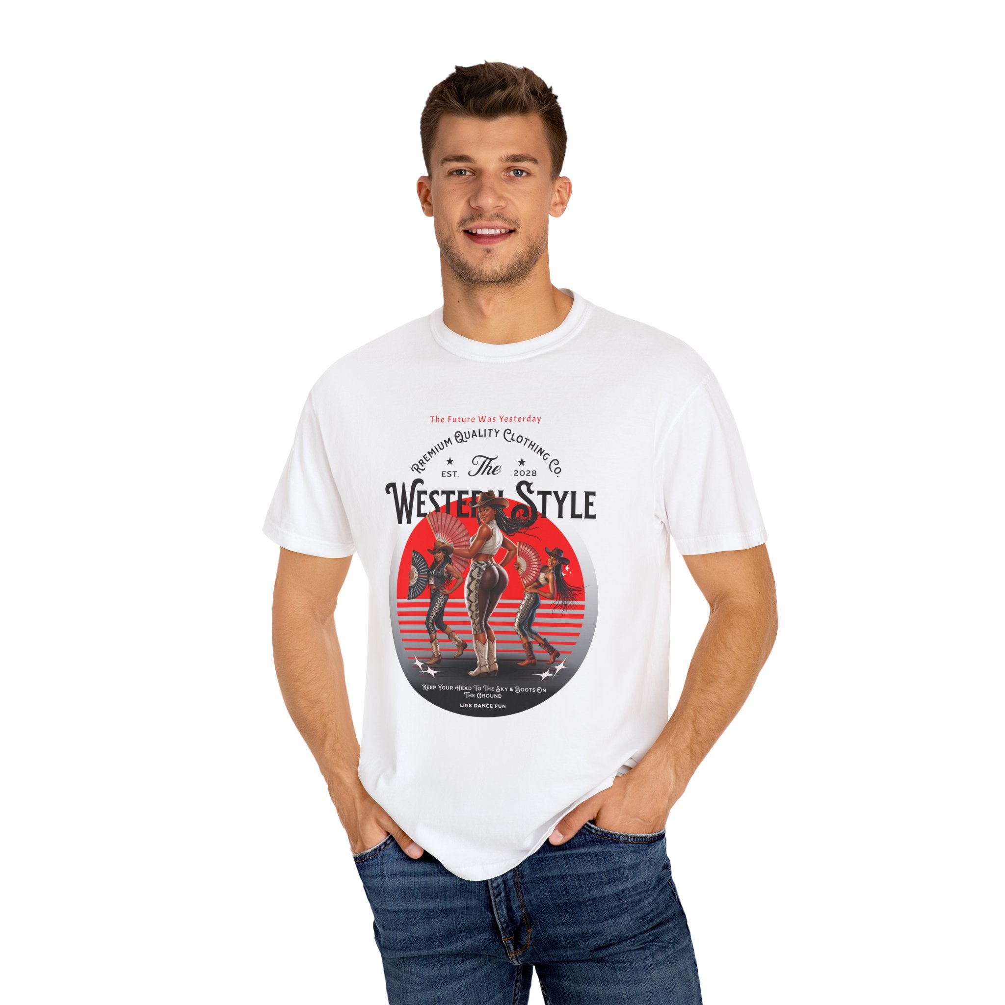 Vintage Western Style T-Shirt - Unisex Graphic Tee for Country Lovers - Angel Body