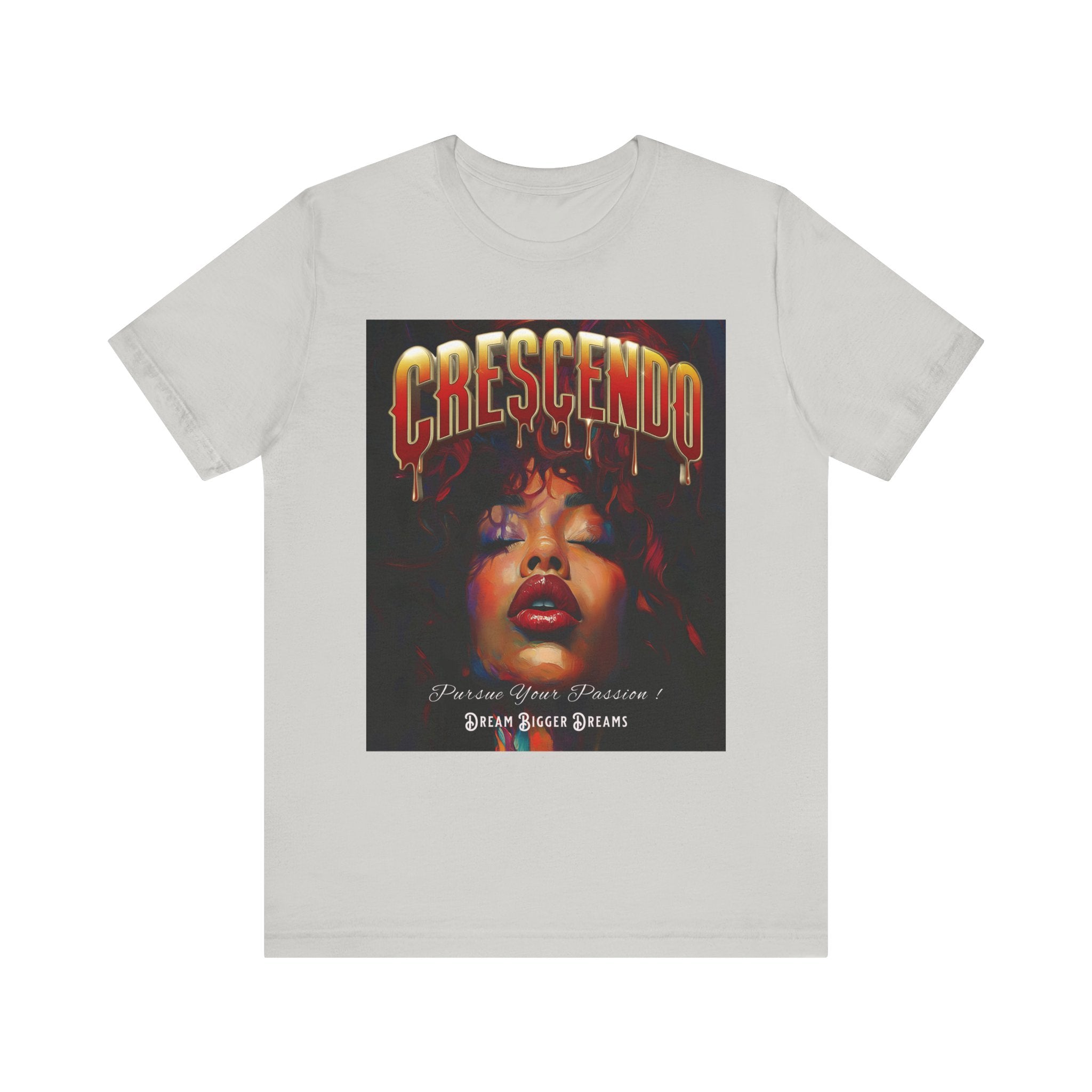 Crescendo Unisex Tee Word play message That means take your life to the highest hight's - Angel Body