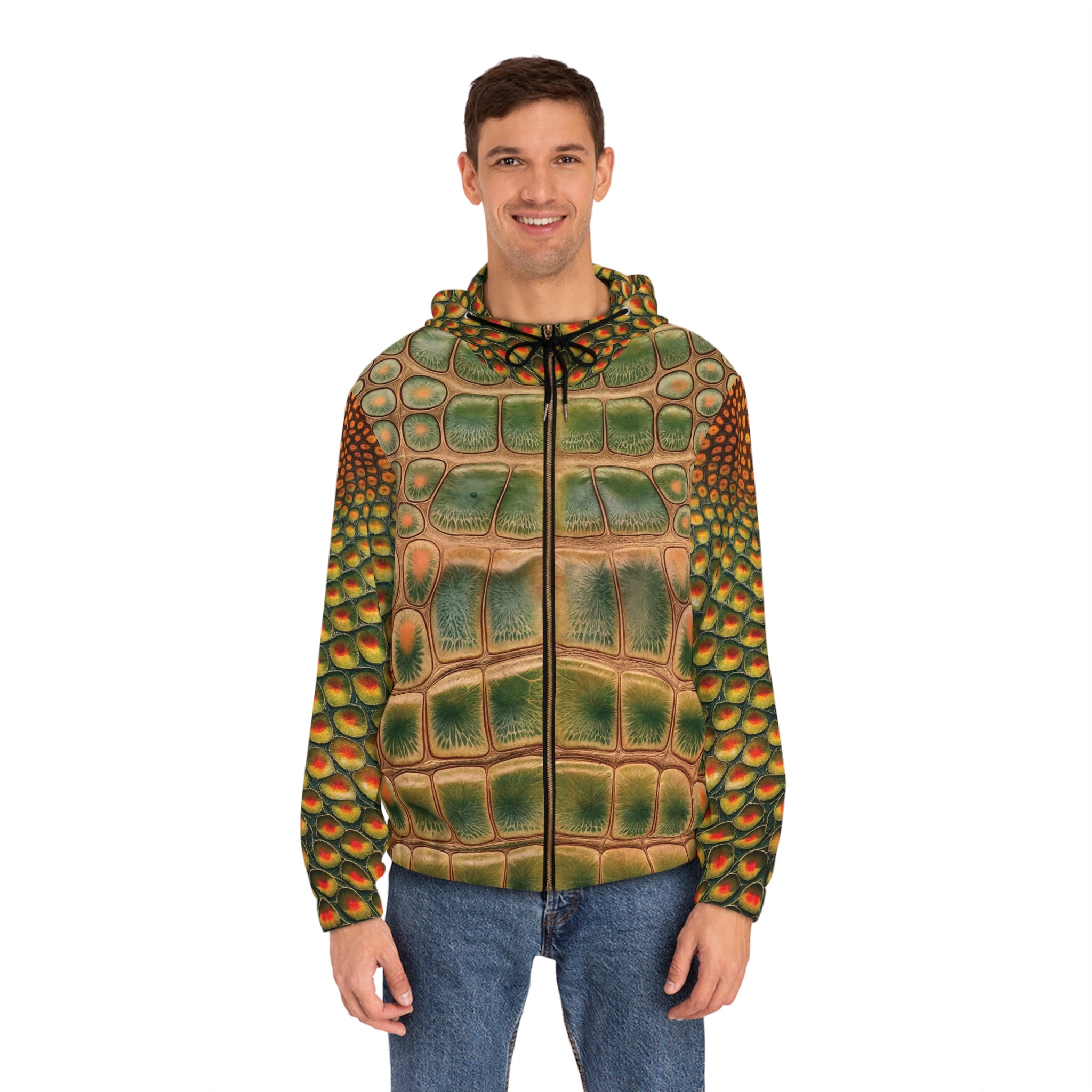 Man's Crocodile Print Hoodie - Angel Body