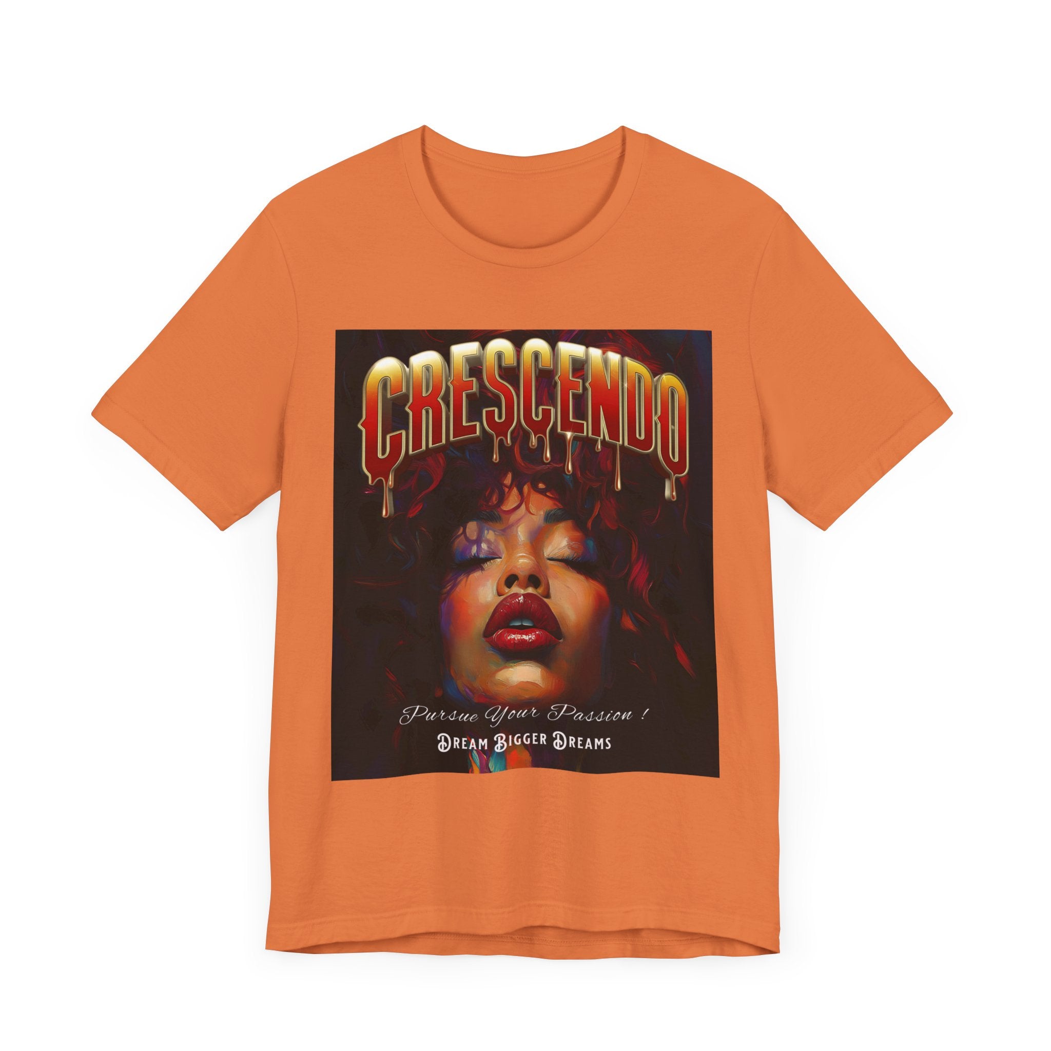 Crescendo Unisex Tee Word play message That means take your life to the highest hight's - Angel Body