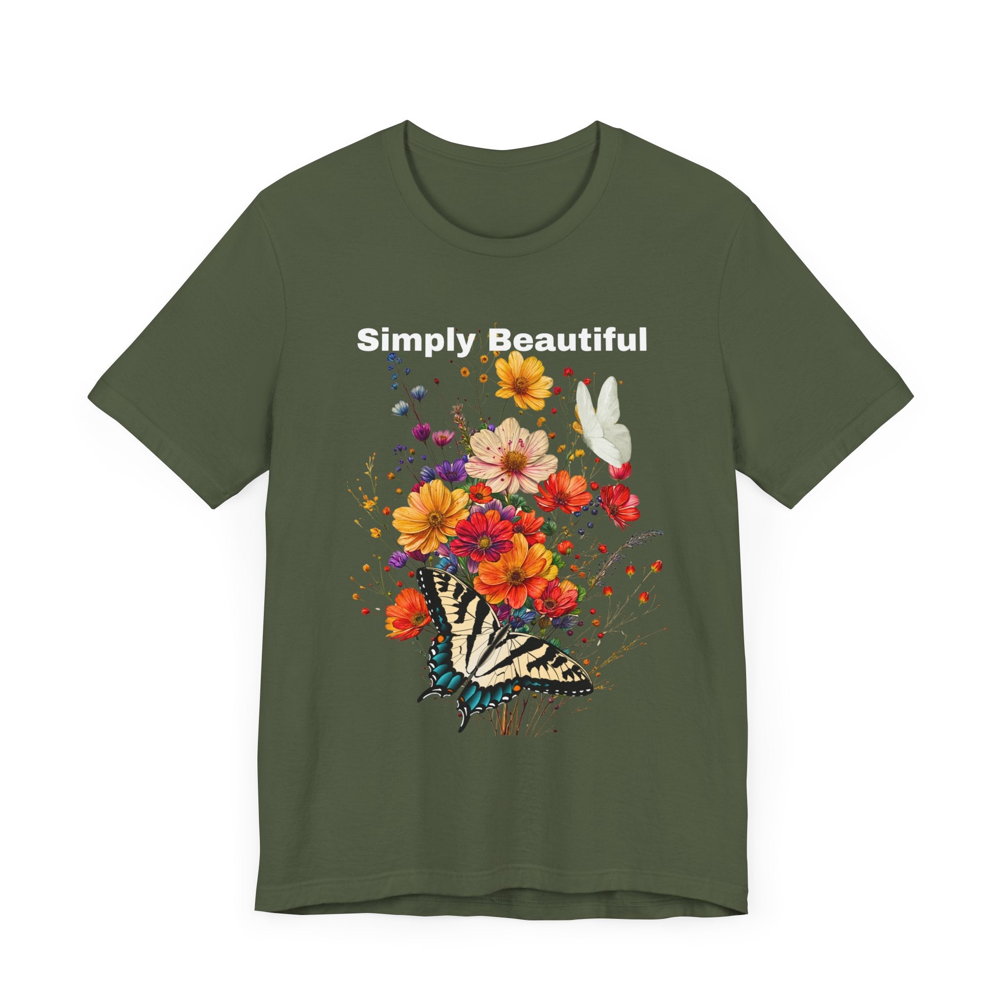 Unisex Jersey Short Sleeve Tee That Says Simply Beautiful - Angel Body