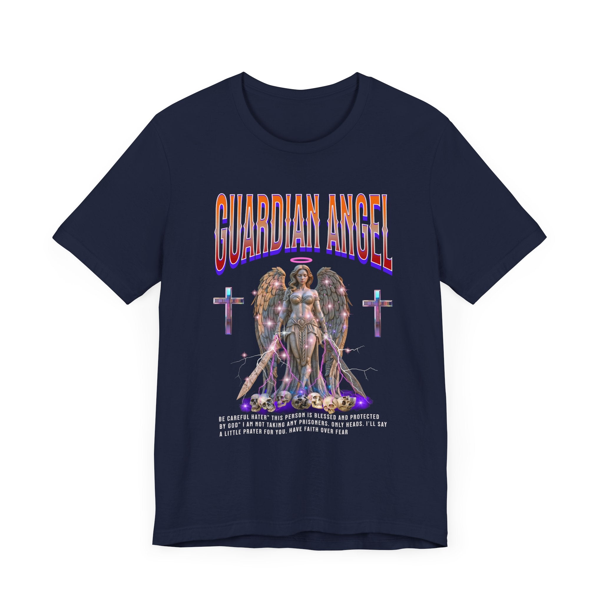 Unisex Jersey Short Sleeve Tee: Guardian Angel Spiritual Warrior and Protector of Blessed Soul's - Angel Body