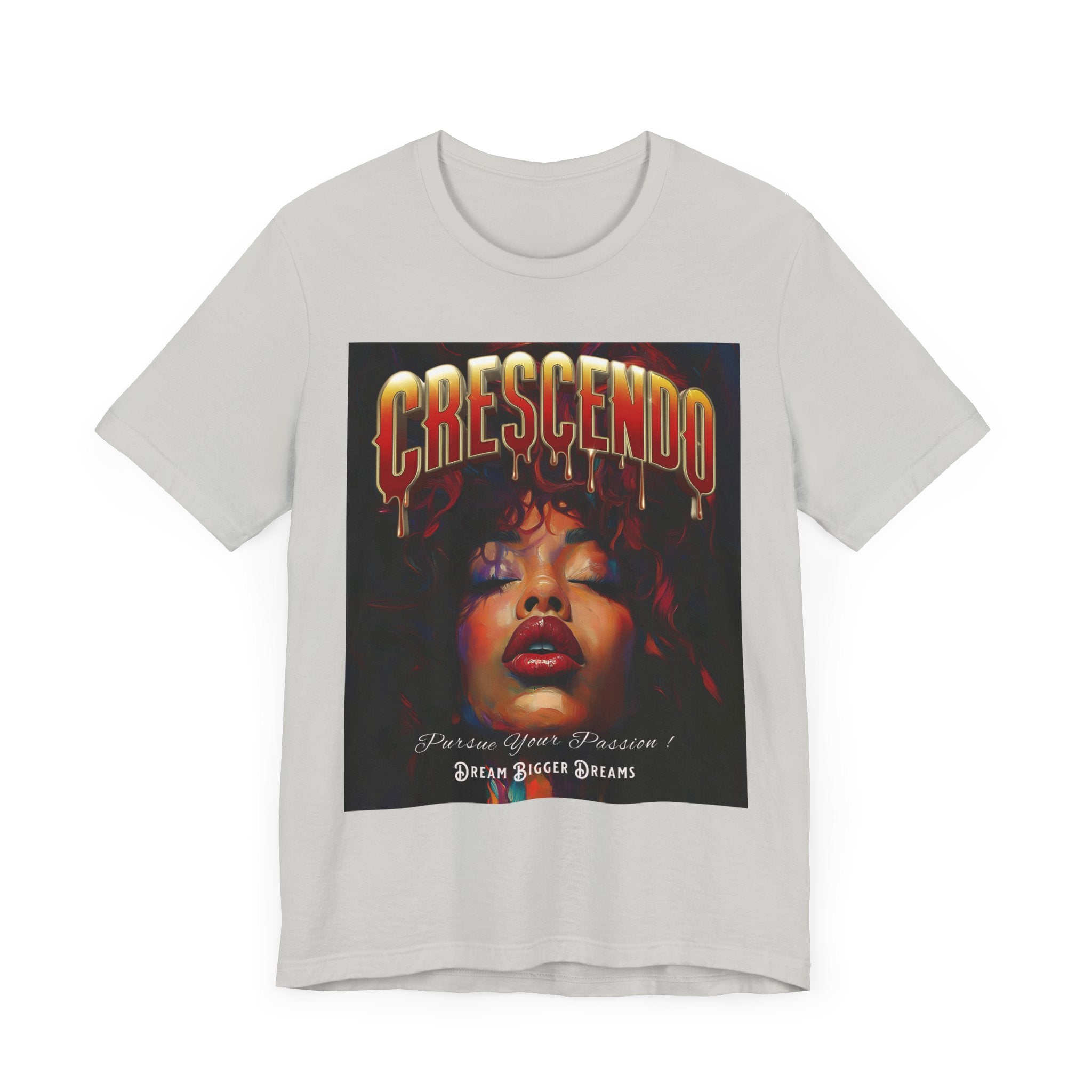 Crescendo Unisex Tee Word play message That means take your life to the highest hight's - Angel Body