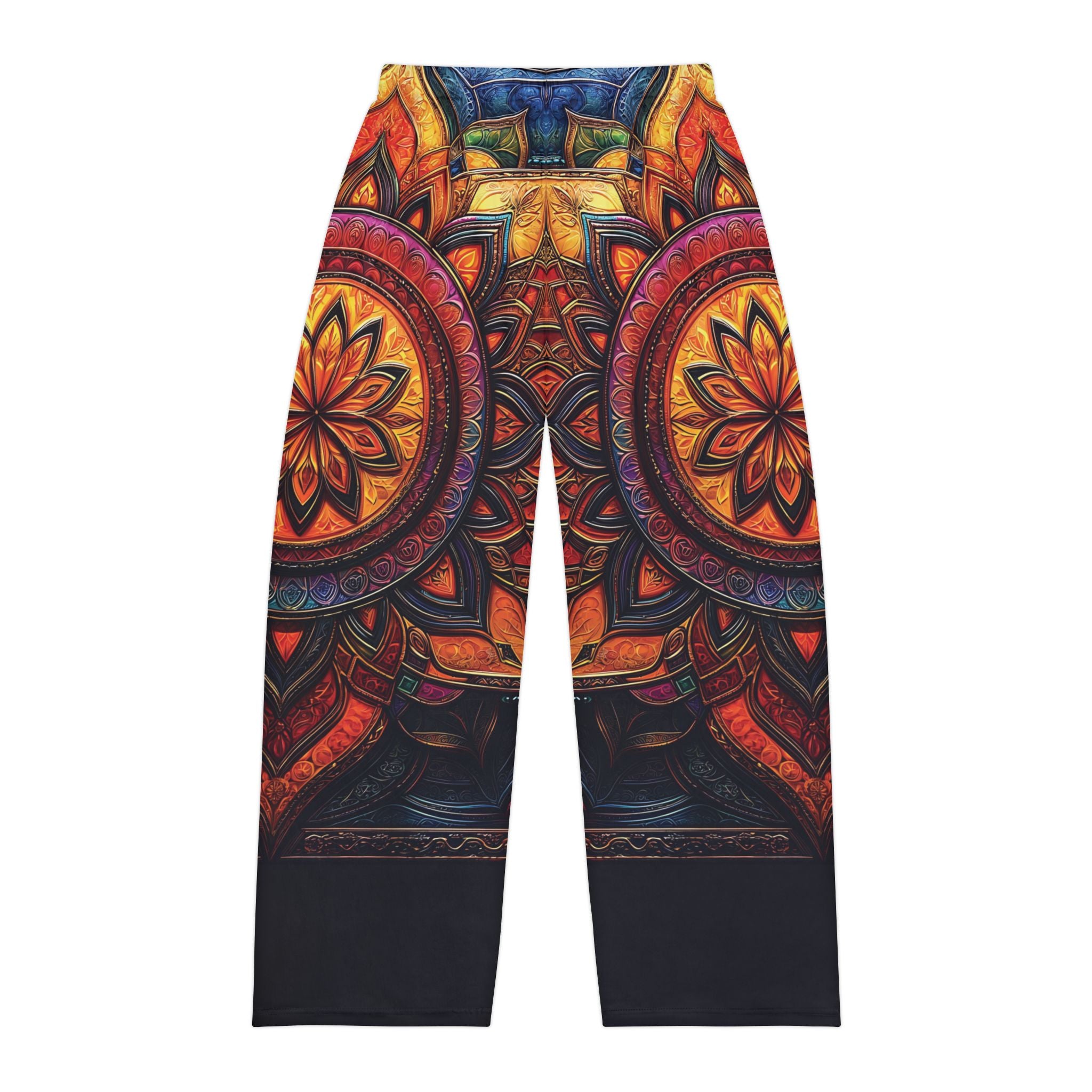Vibrant Mandala Men's Pajama Pants for Relaxation & Comfort - Angel Body