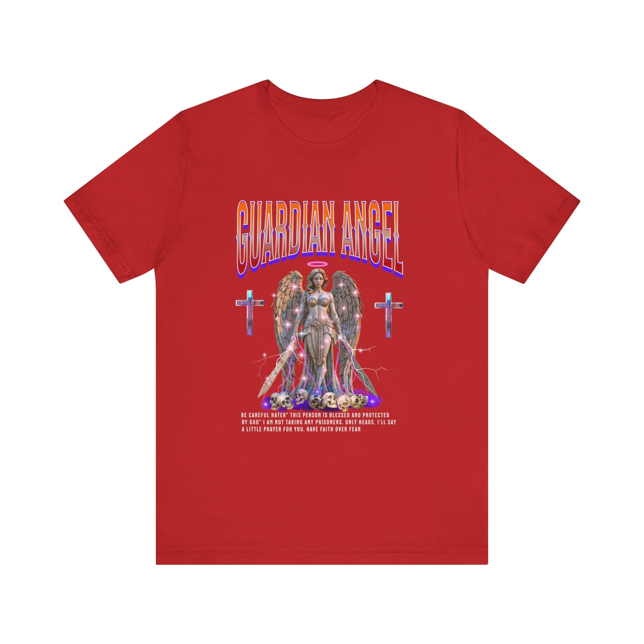 Unisex Jersey Short Sleeve Tee: Fun Guardian Angel Spiritual Warrior - Angel Body