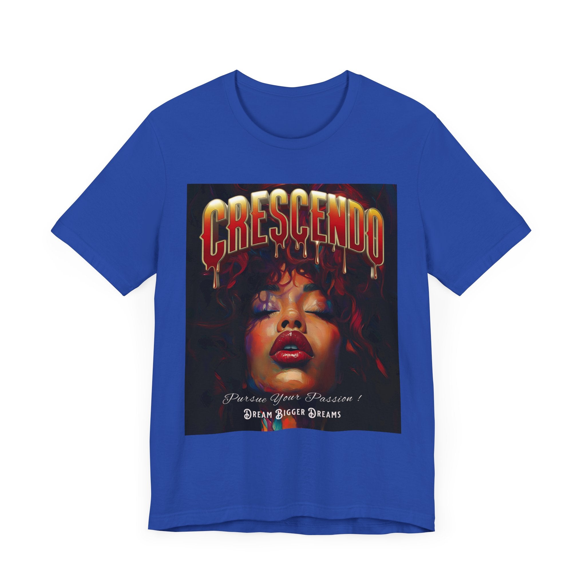 Crescendo Unisex Tee Word play message That means take your life to the highest hight's - Angel Body