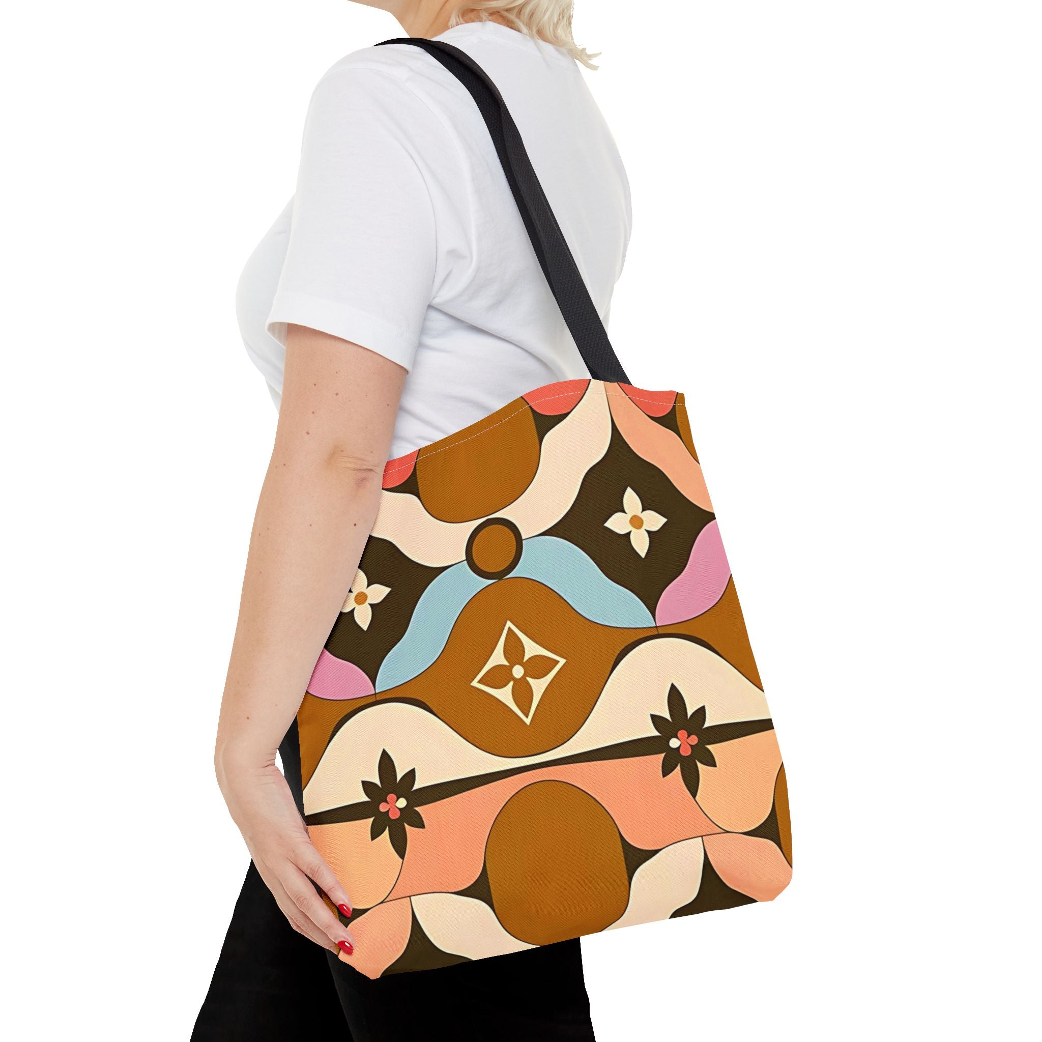 Boho Chic Tote Bag - Colorful Floral Design for Everyday Use - Angel Body
