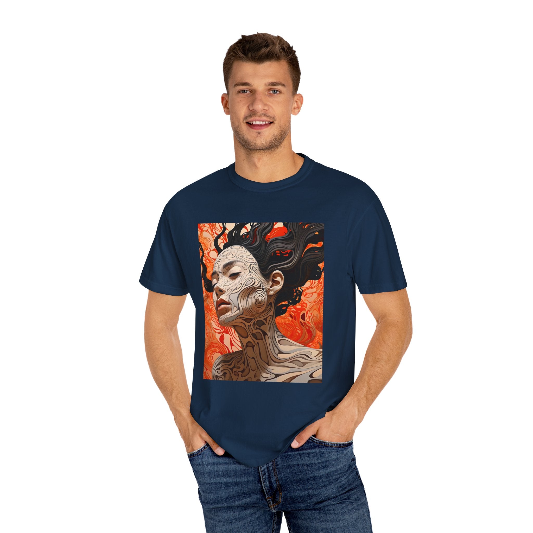 Artistic Unisex T-Shirt - Abstract Woman Design, Perfect for Creative Souls
