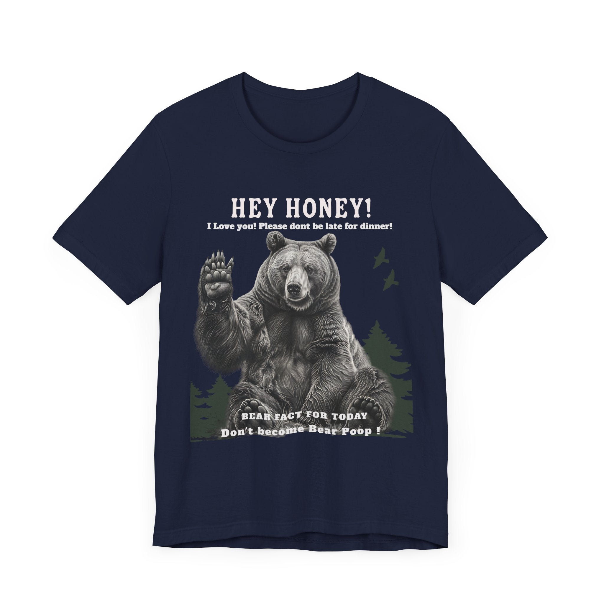 Unisex Jersey Short Sleeve Tee Fun/ hilarious design Don't Feed The Bear - Angel Body