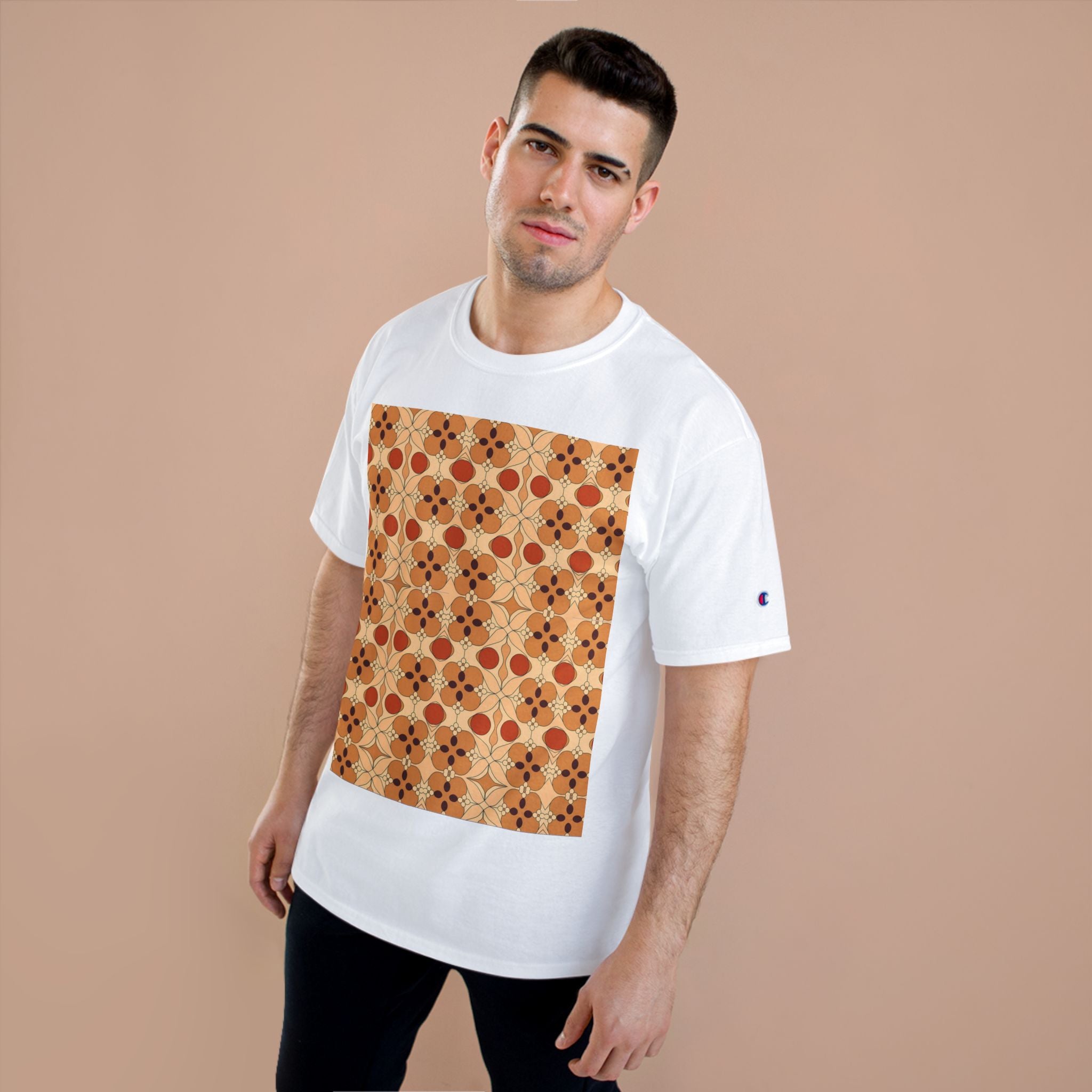 Retro Pattern T-Shirt - Stylish and Comfortable Tee - Angel Body